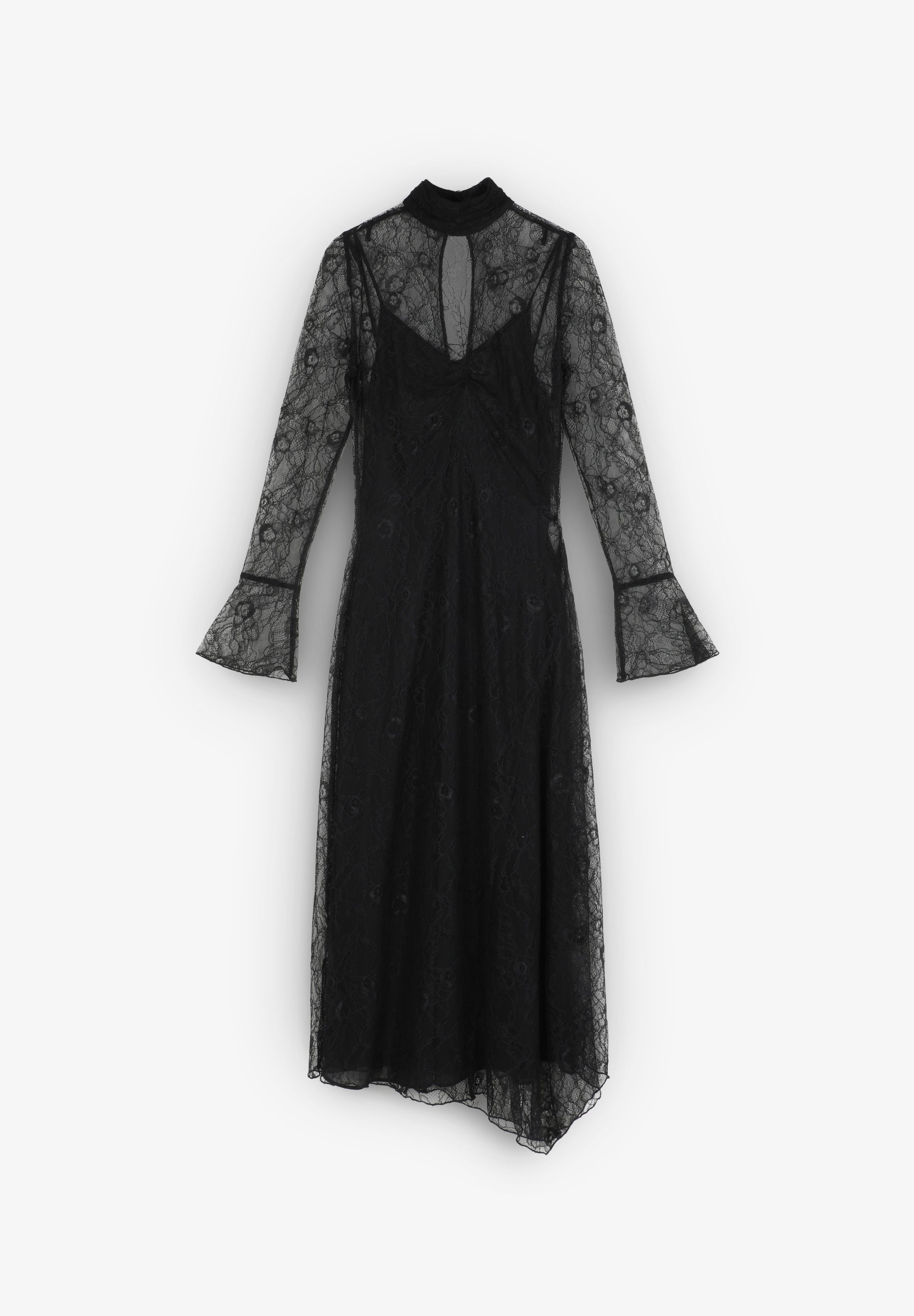 VESTIDO MIDI ENCAJE - Scalpers