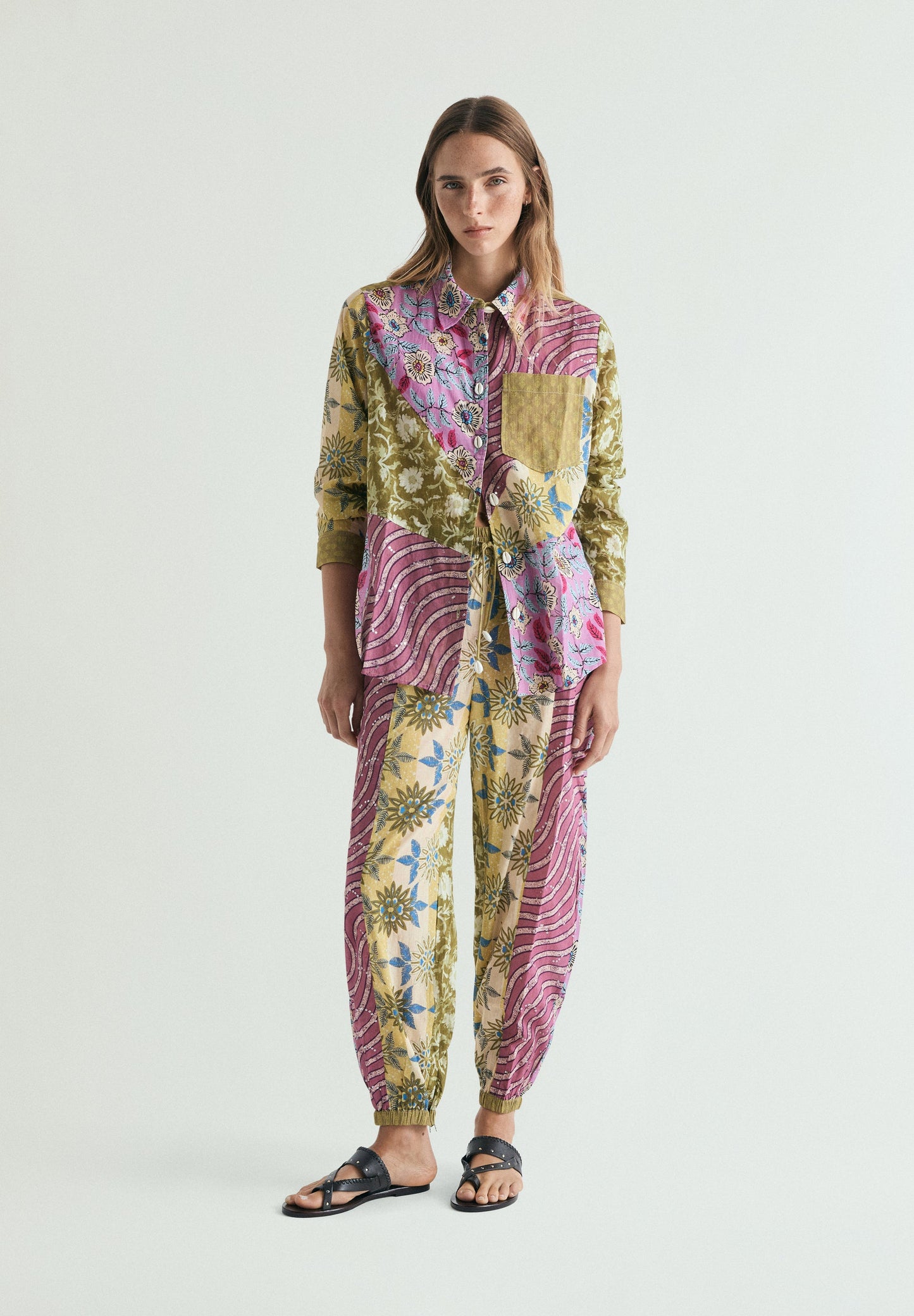 SCPATCHWORK PANT