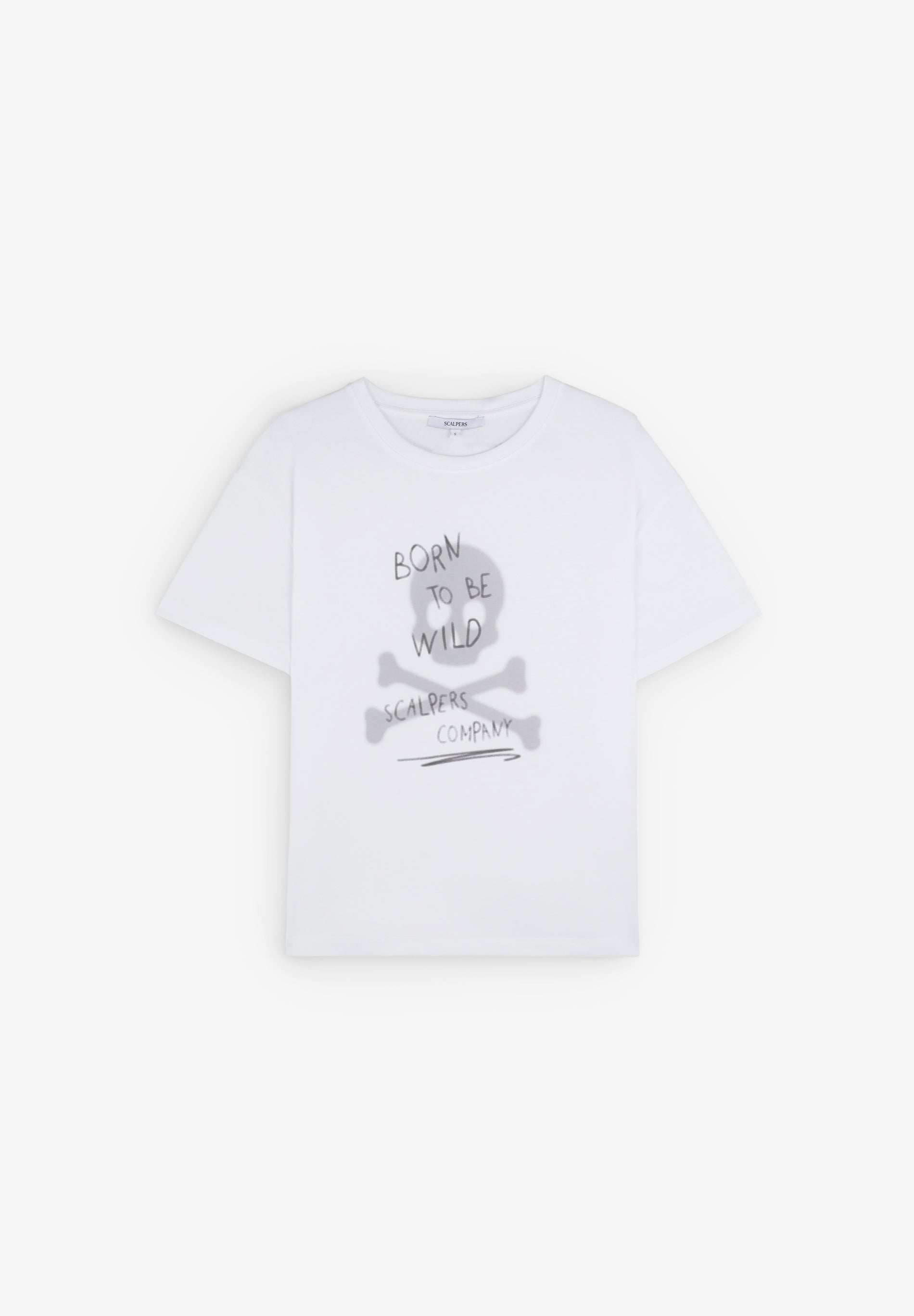 SCBLURRY SKULL TEE