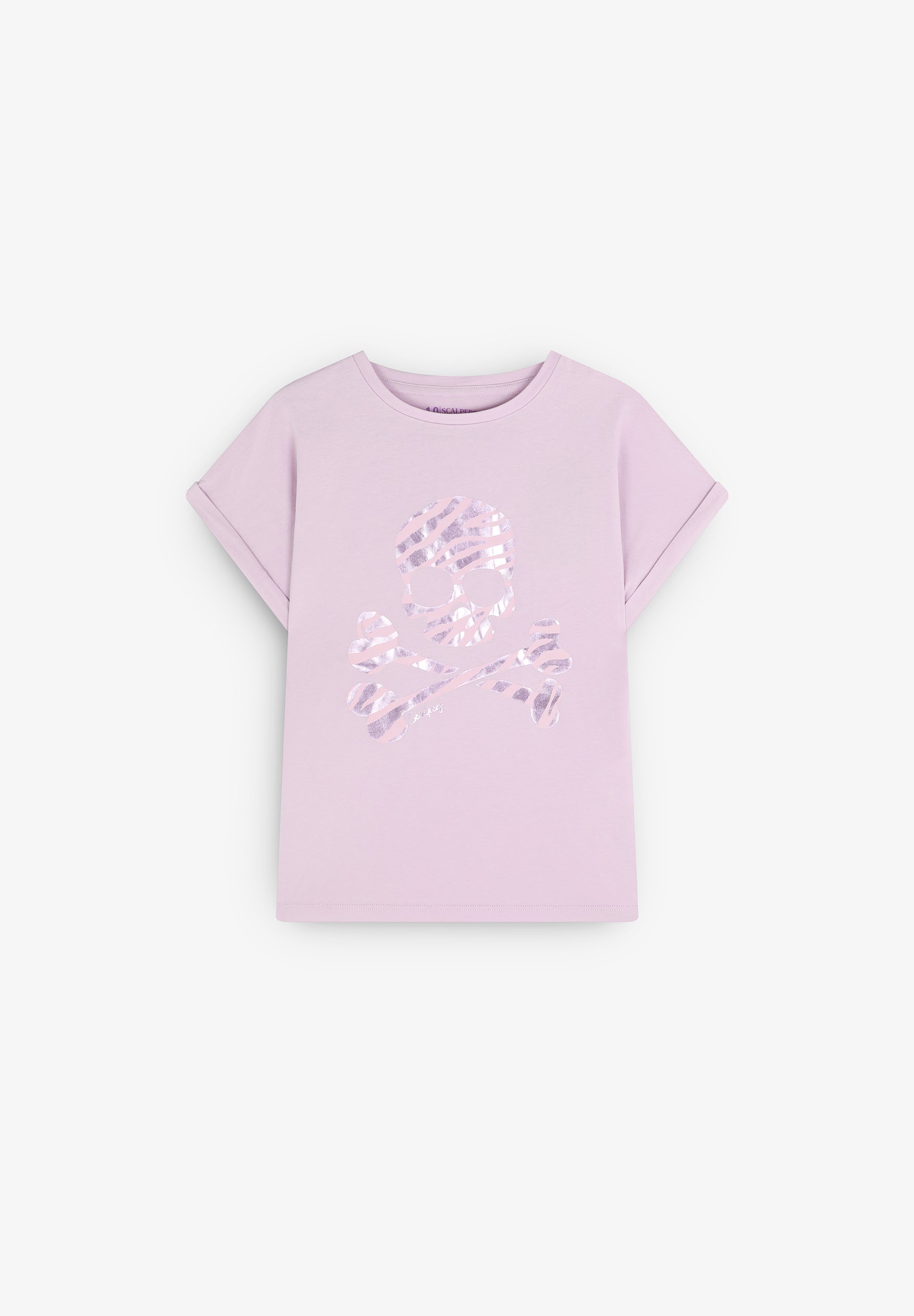 T-SHIRT DOODSHOOFD PRINT METALLIC