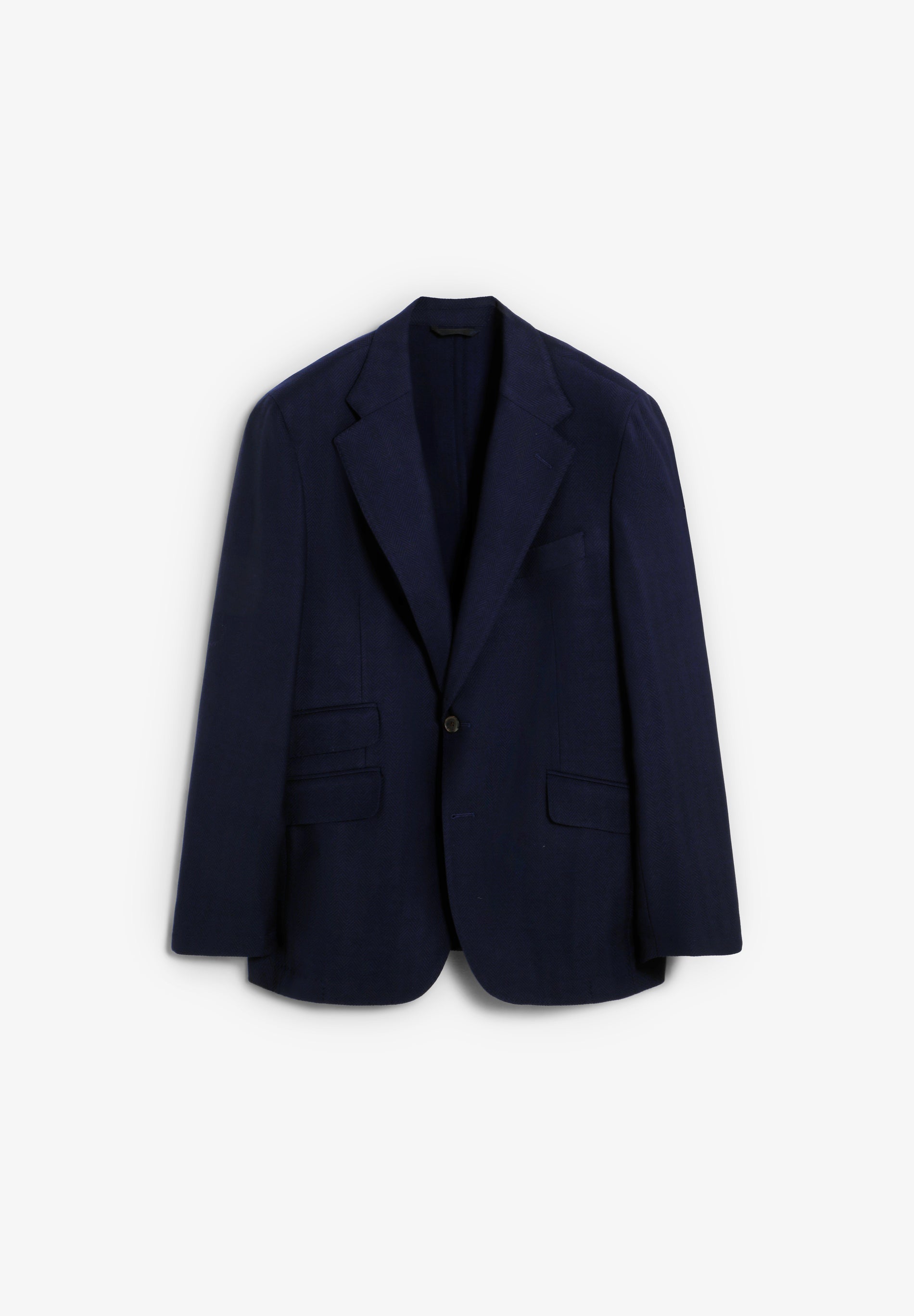PLAIN-COLOURED WOOL BLAZER