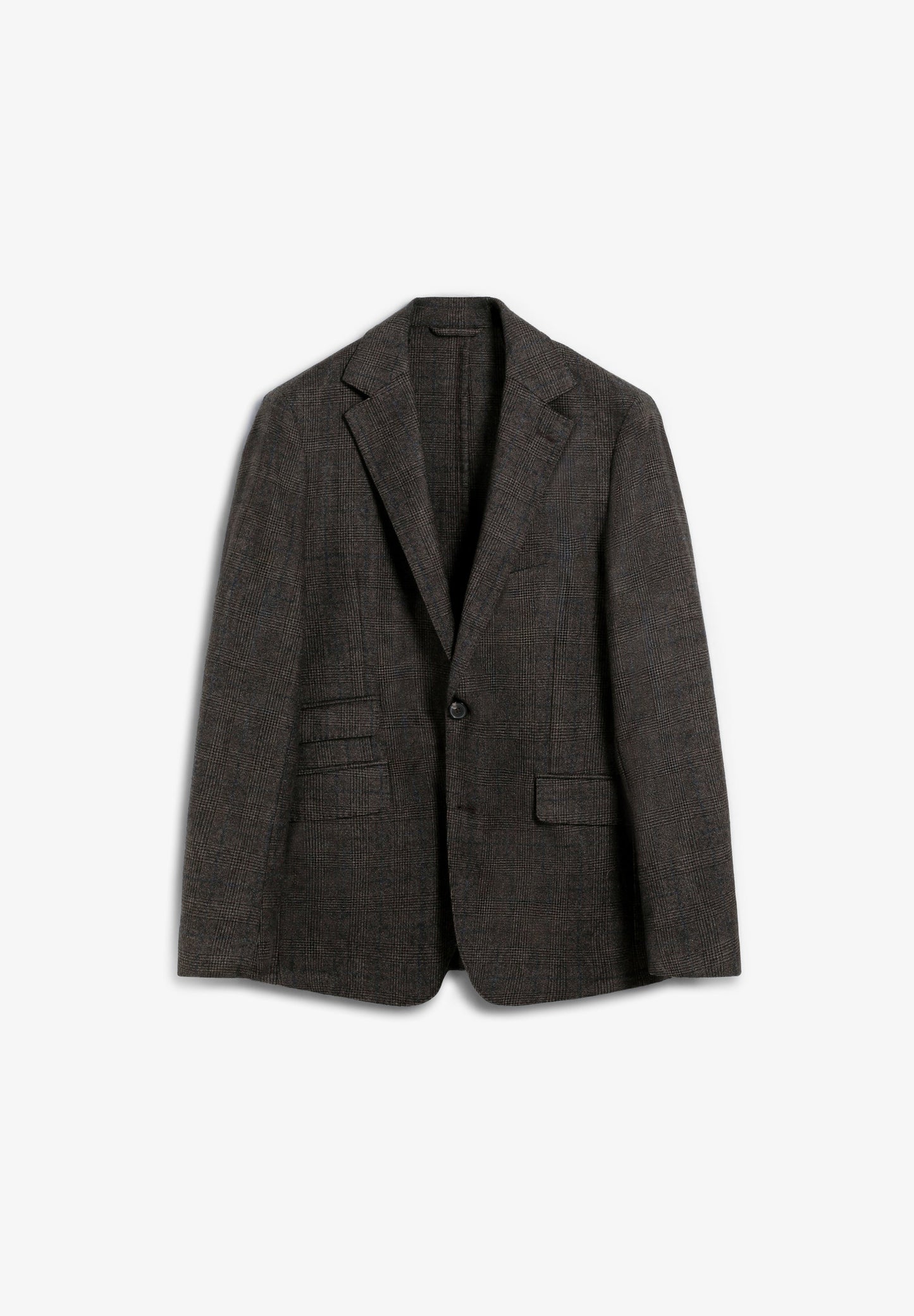 CHECKED WOOL BLAZER