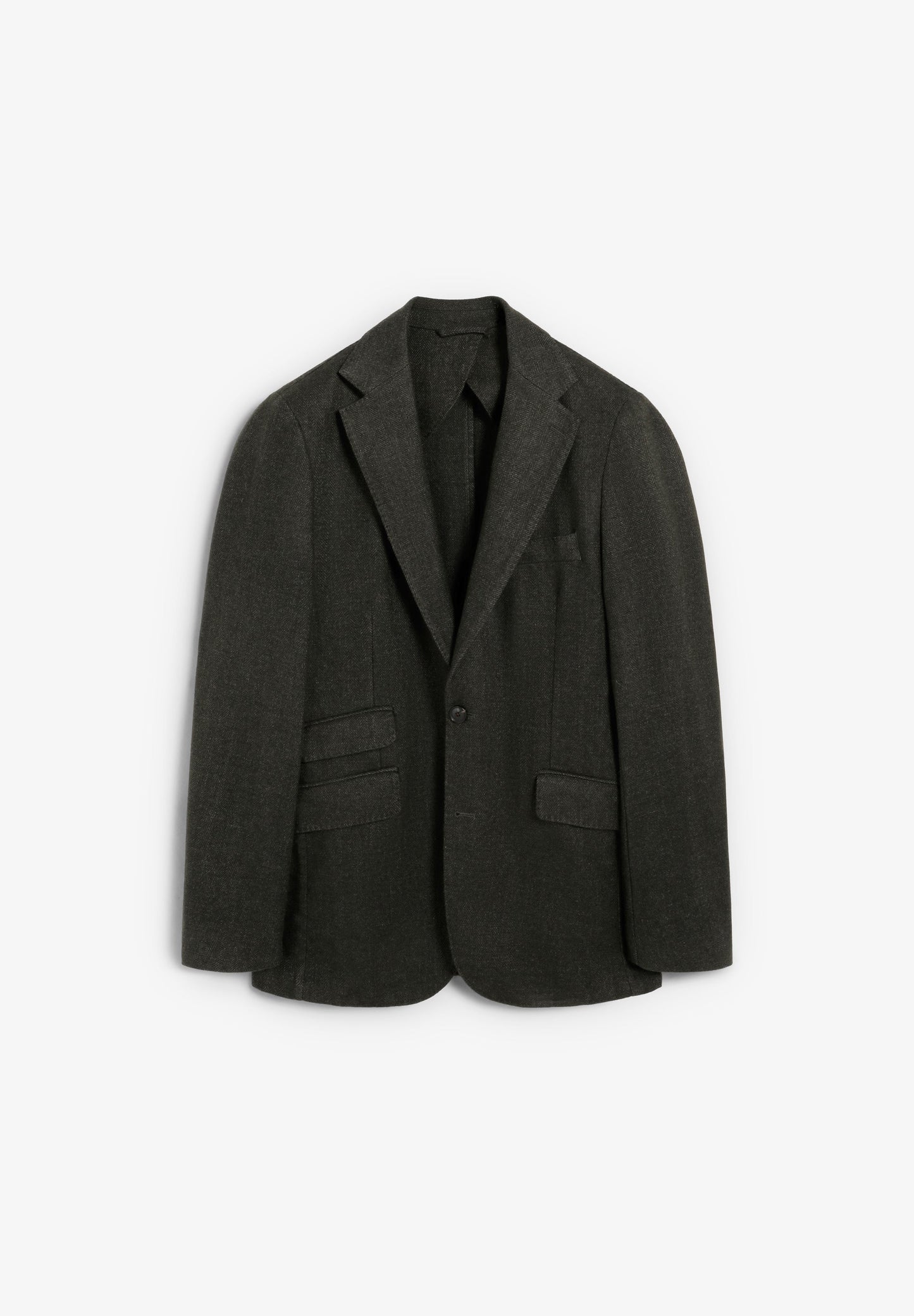HERRINGBONE WOOL BLAZER