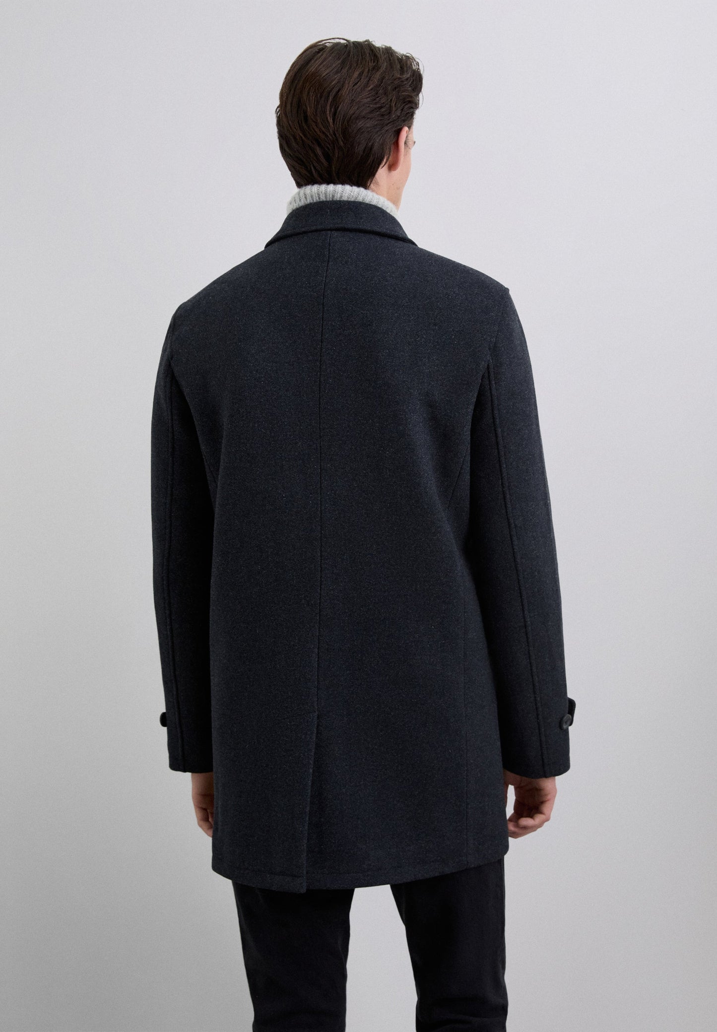 DOUBLE-BREASTED WOLLEN JAS