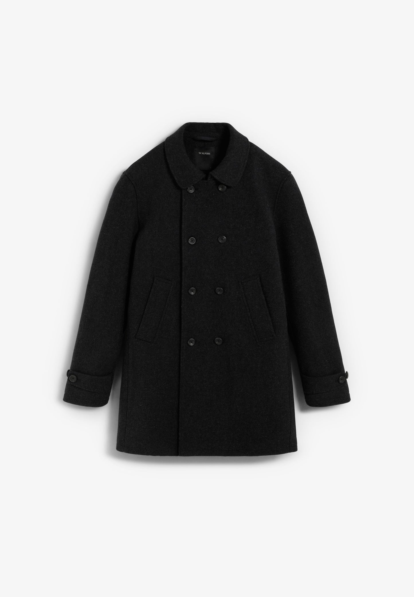 DOUBLE-BREASTED WOLLEN JAS