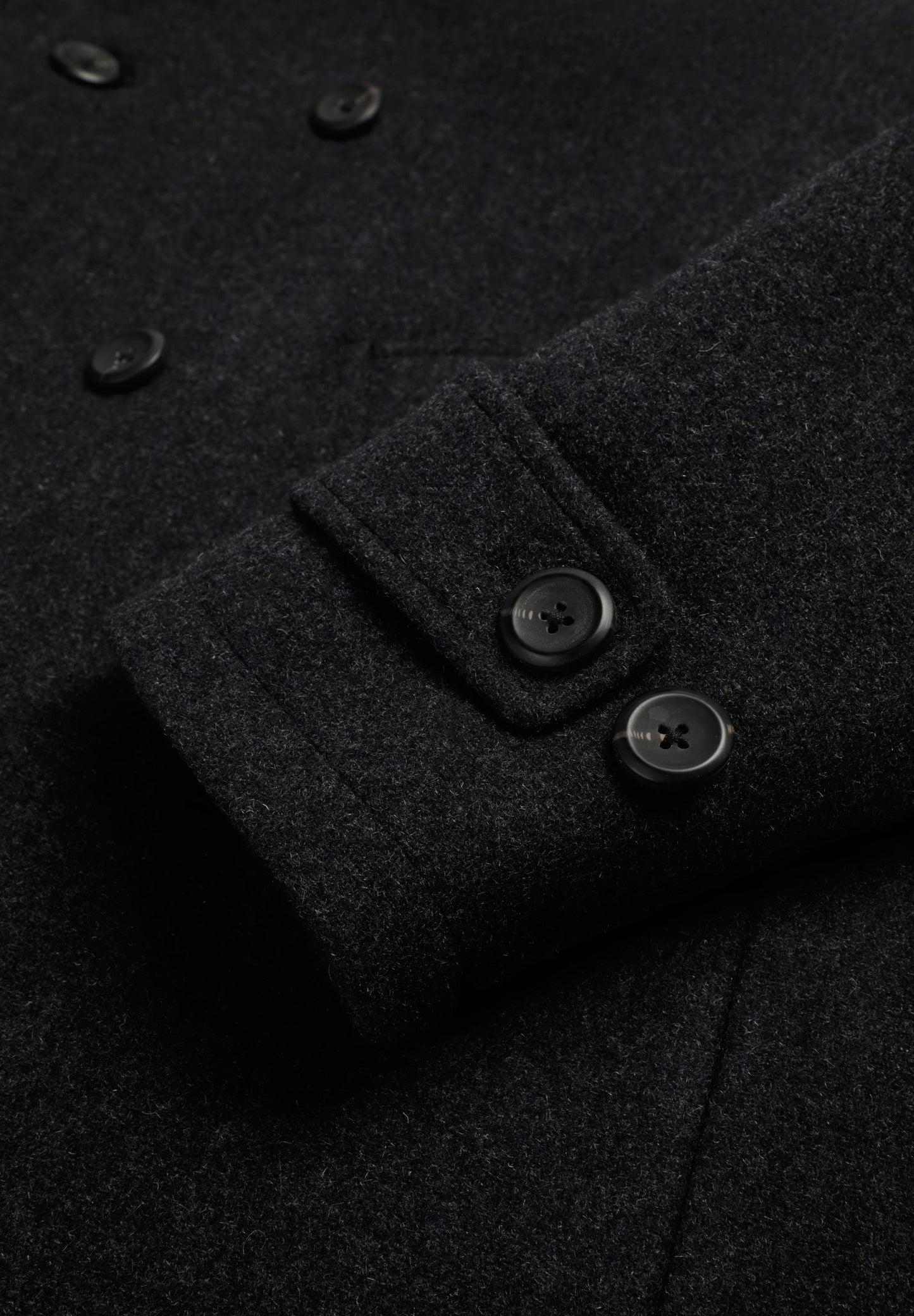 DOUBLE-BREASTED WOLLEN JAS