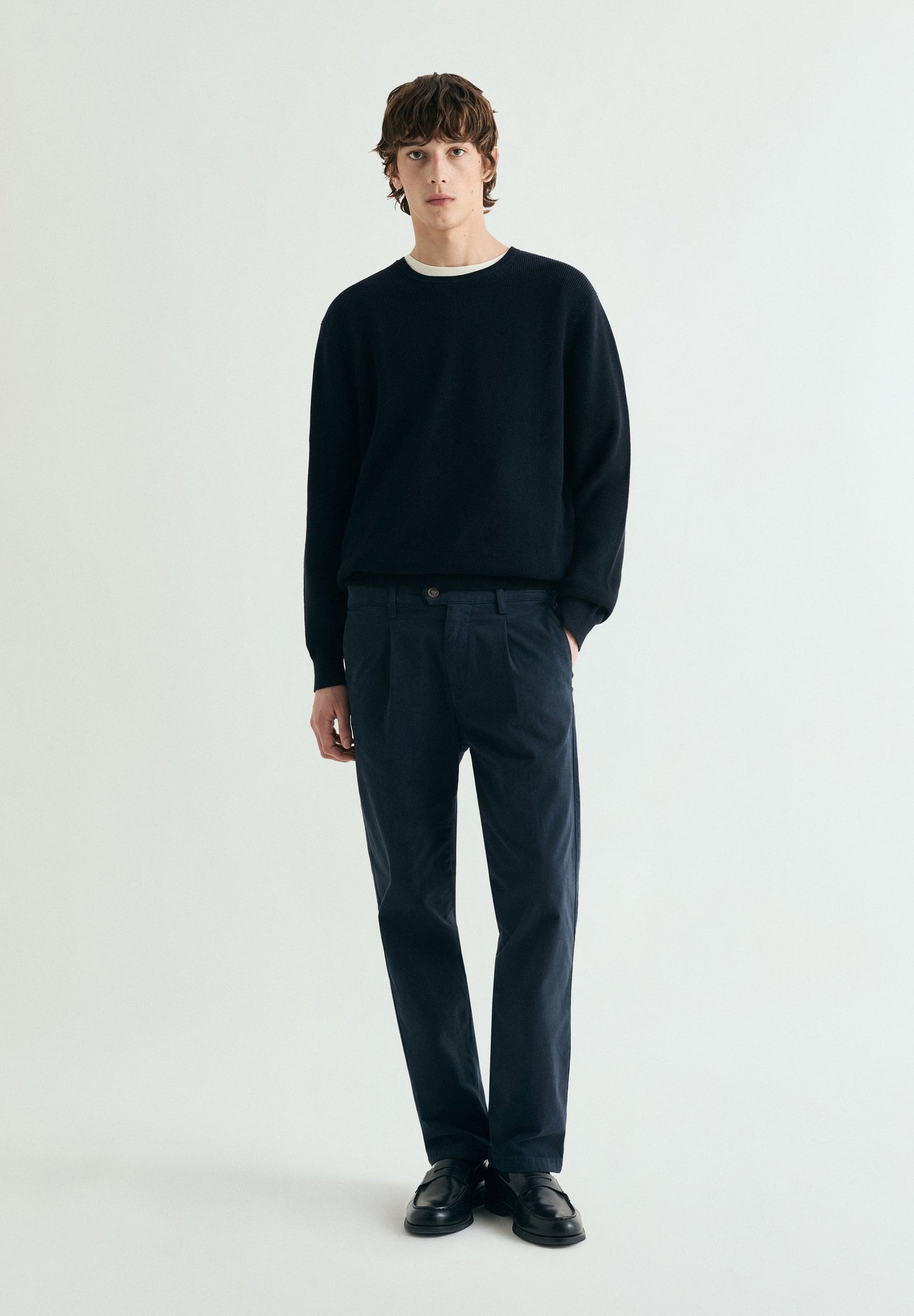 RELAXED FIT DART TROUSERS