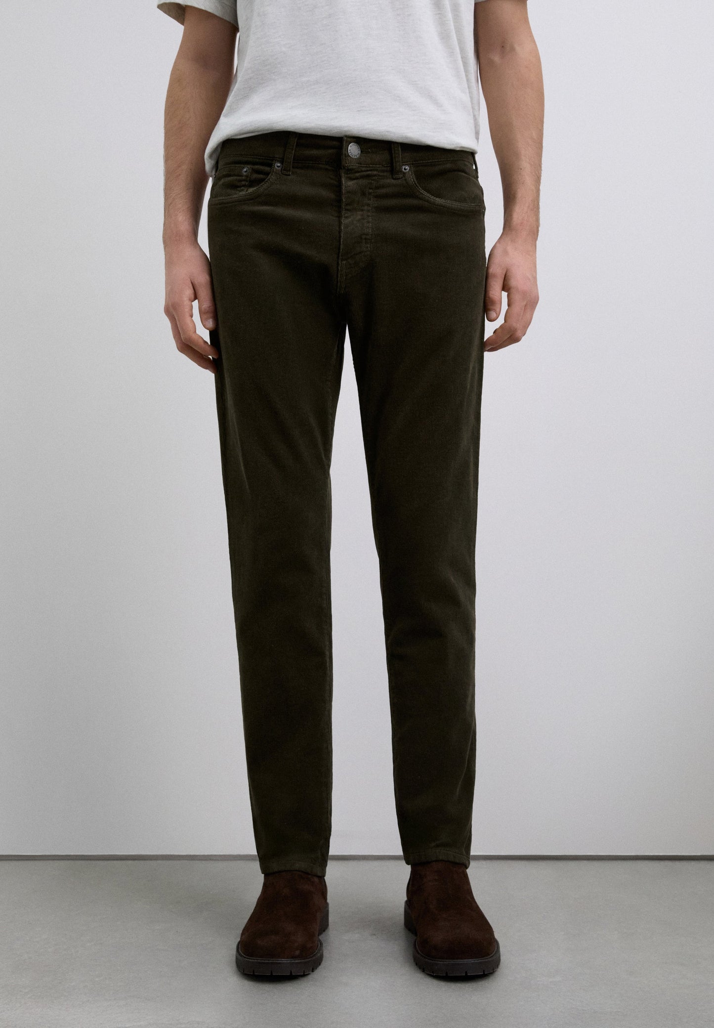 REGULAR FIT CORDUROY TROUSERS