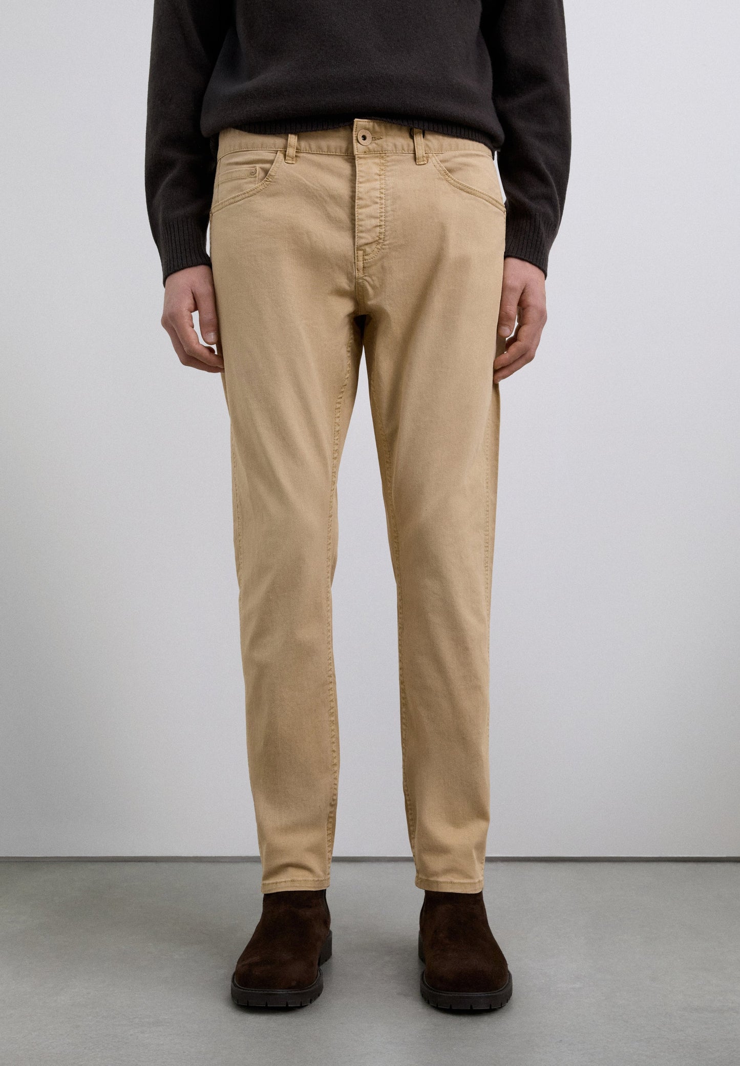 COTTON CHINO TROUSERS