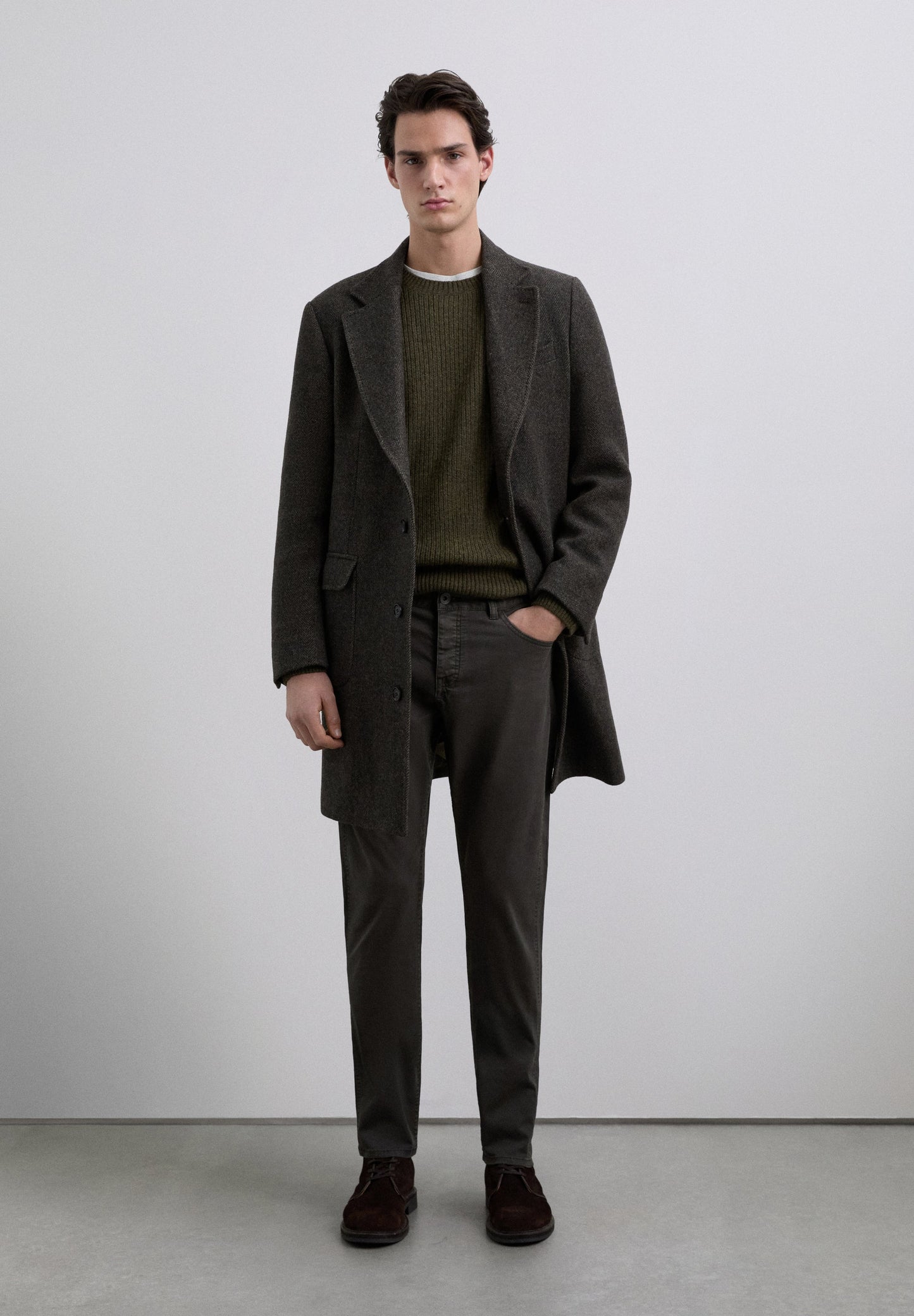 COTTON CHINO TROUSERS