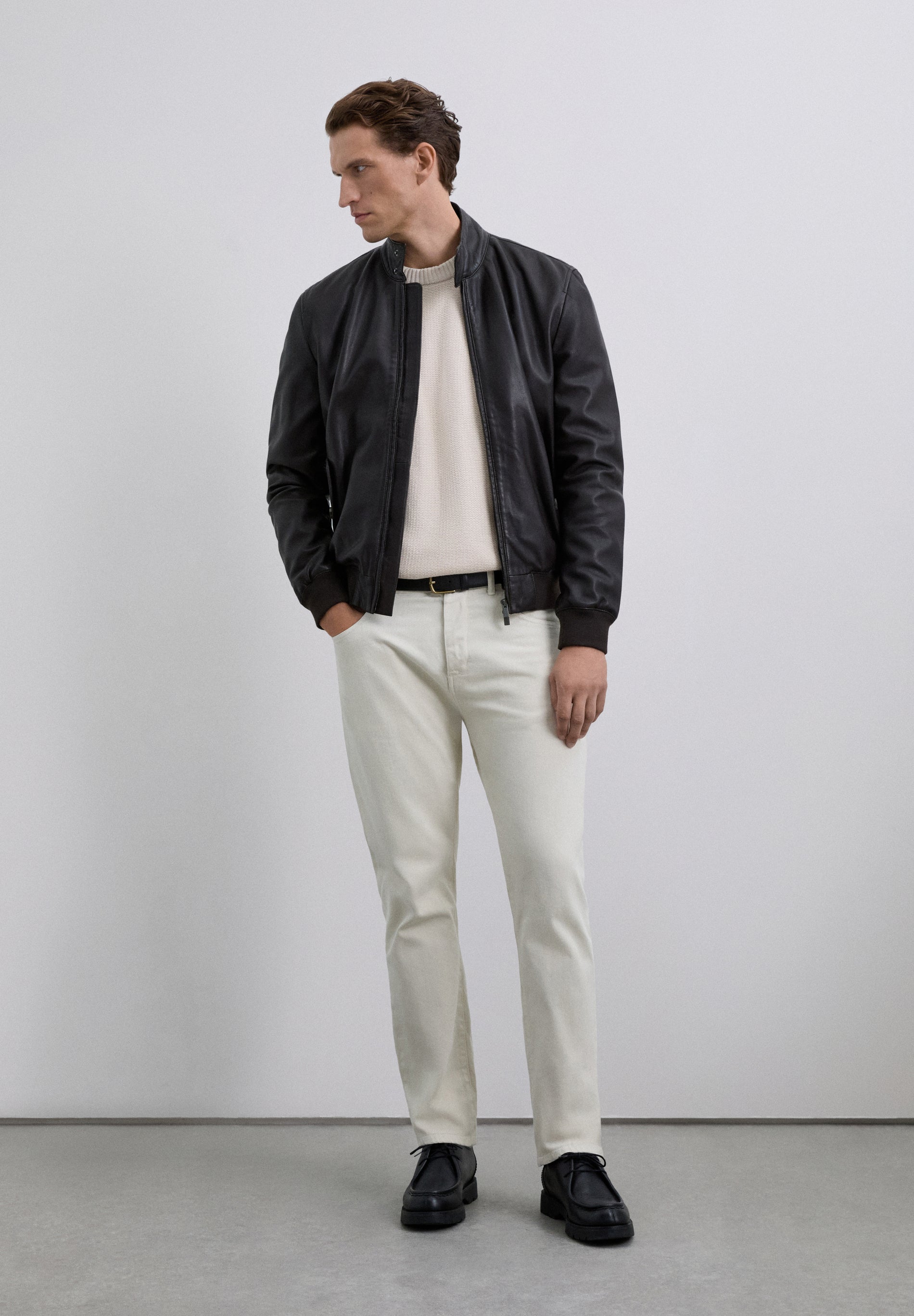 STRAIGHT LOGO TROUSERS