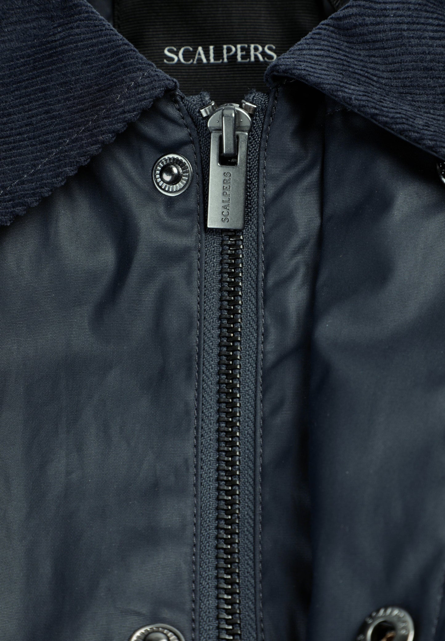WAXED JACKET WITH SNAP BUTTONS