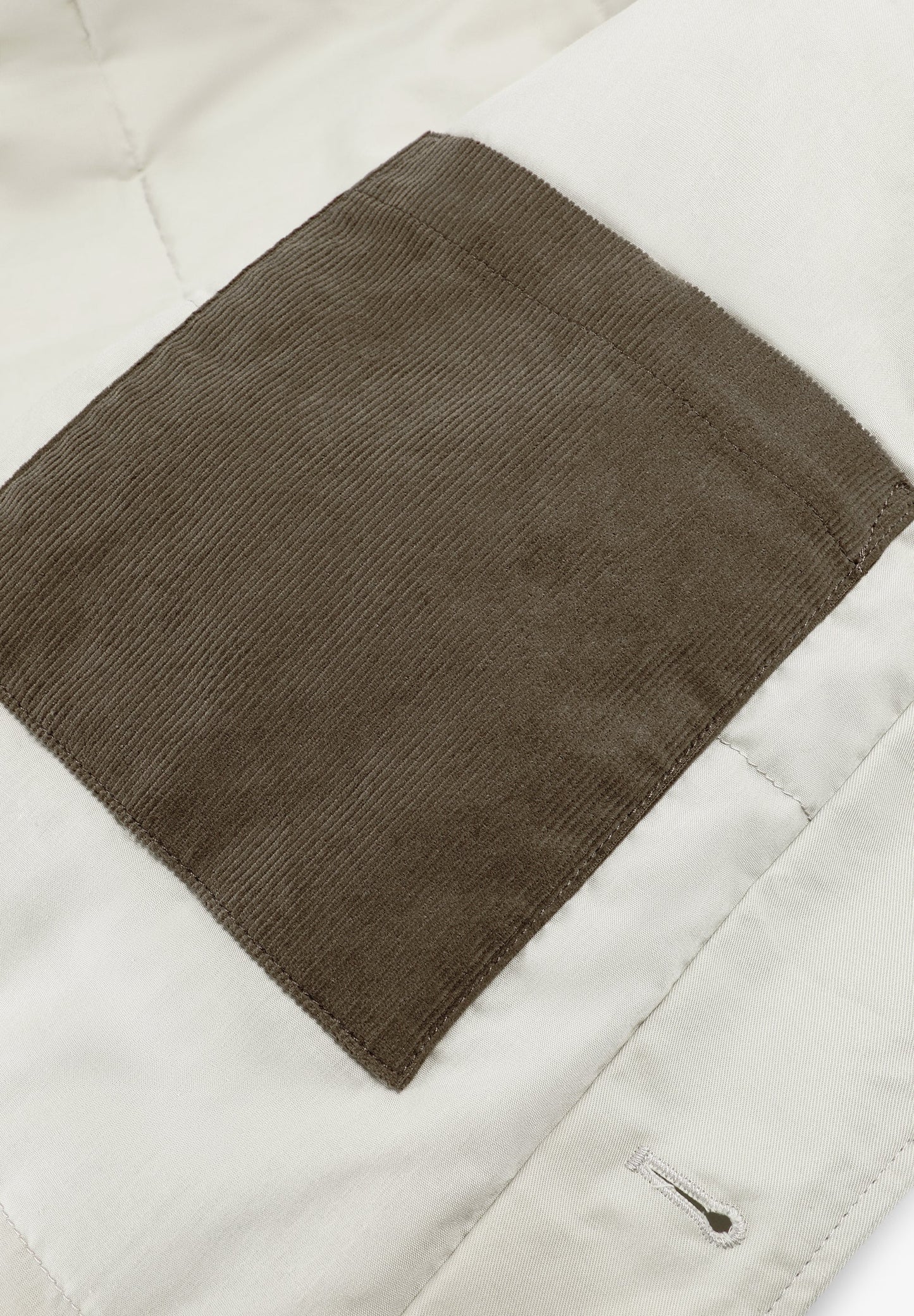 CONTRAST JACKET WITH CORDUROY COLLAR