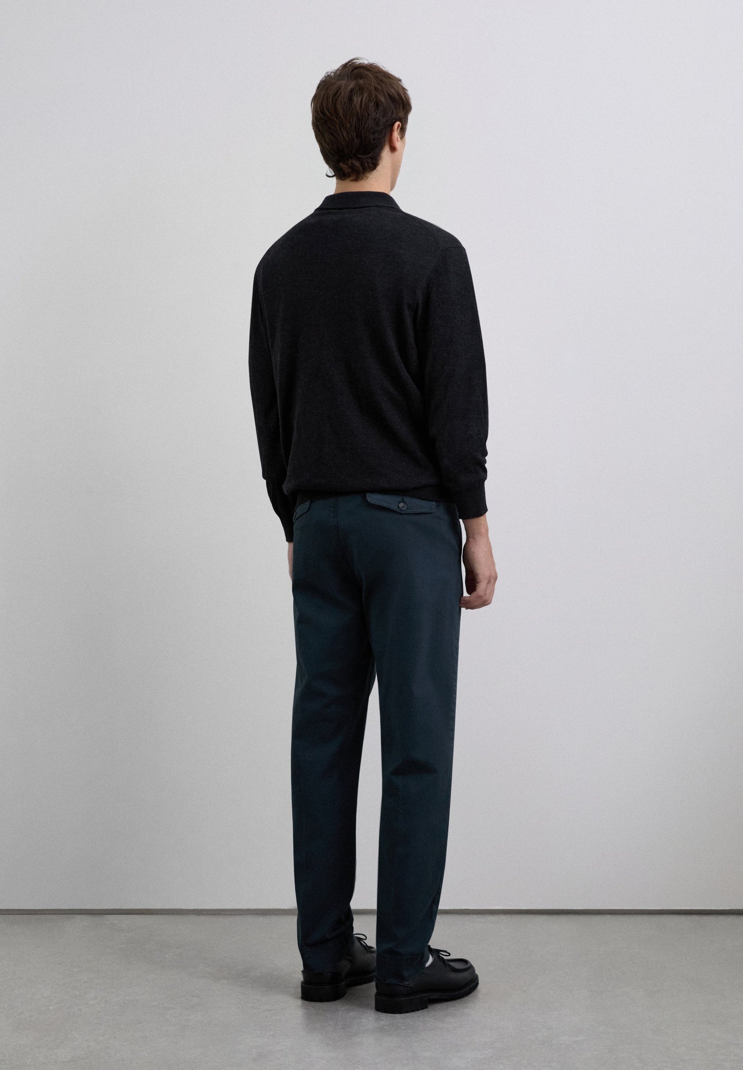 COTTON TROUSERS WITH DOUBLE DARTS