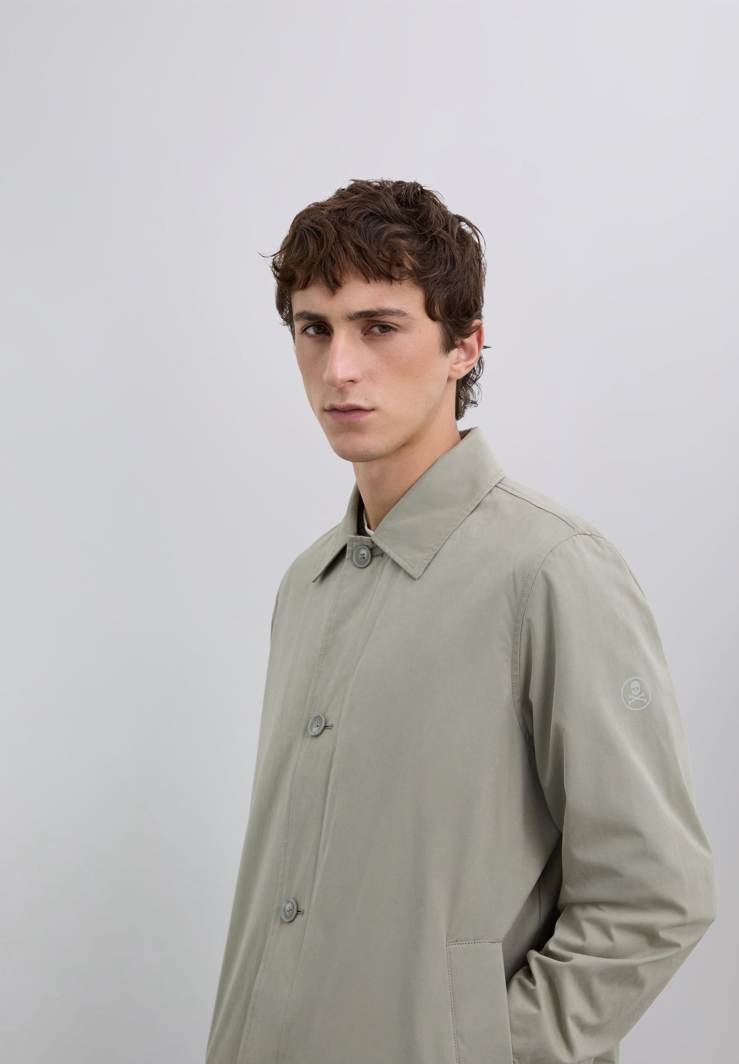 TRENCH COAT WITH SKULL