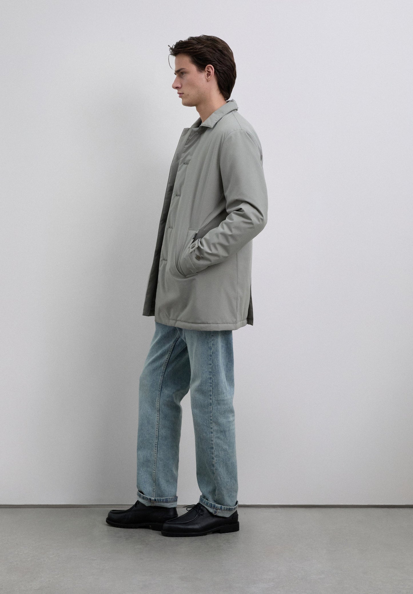 WATER-REPELLENT QUILTED TRENCH COAT