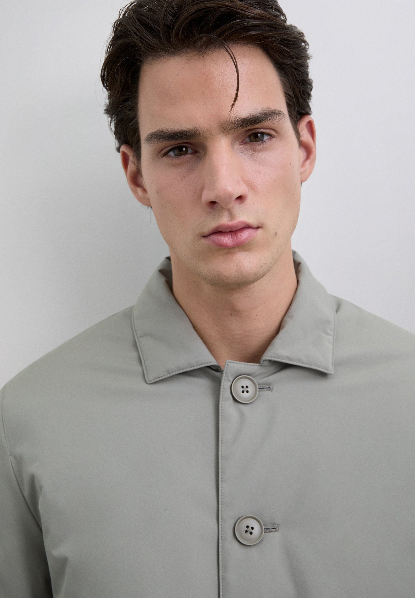 WATER-REPELLENT QUILTED TRENCH COAT