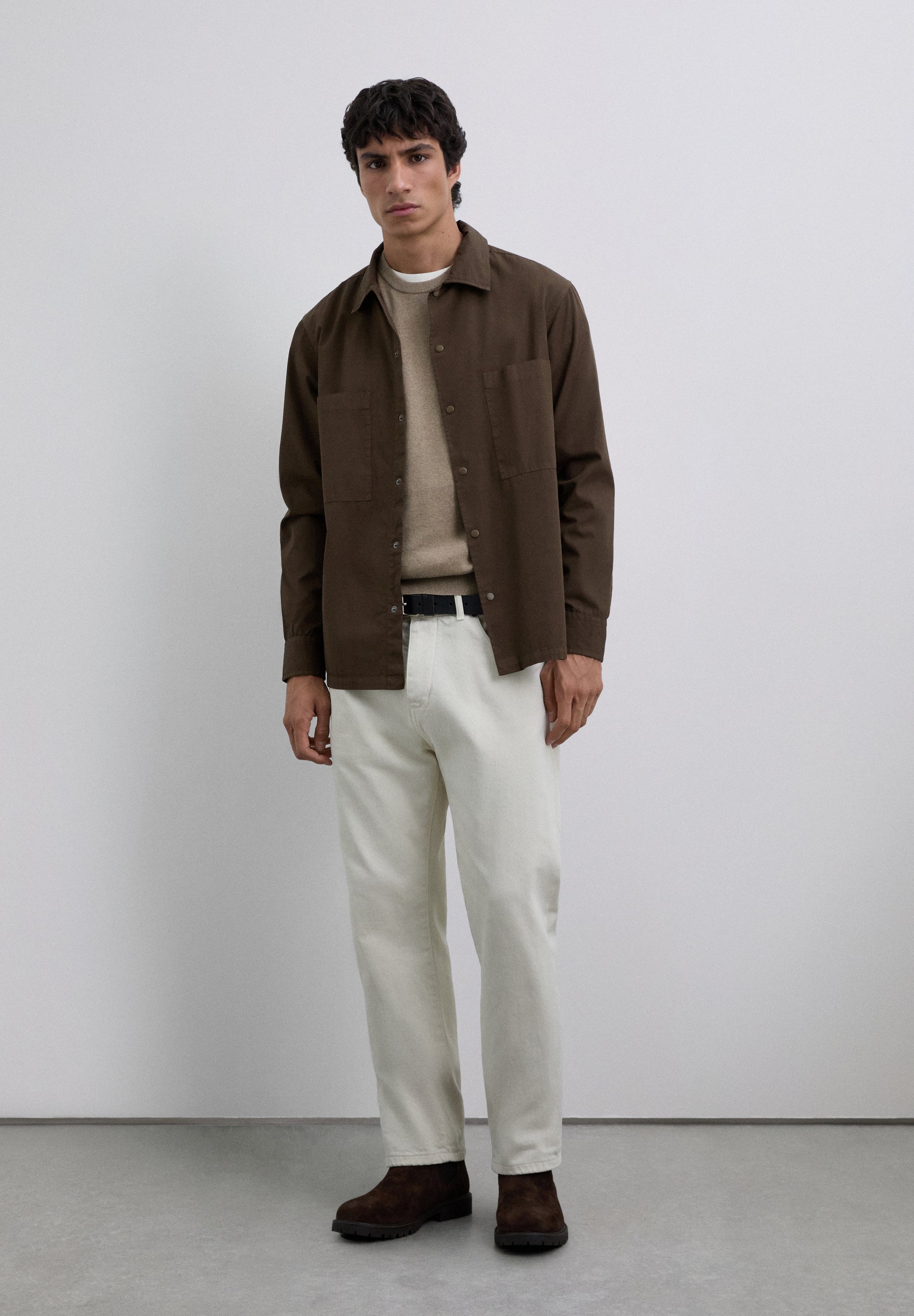 SWEATER WITH EMBROIDERED SKULL