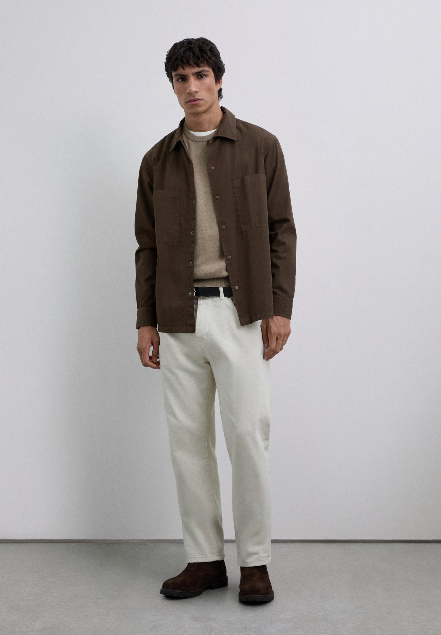 SWEATER WITH EMBROIDERED SKULL