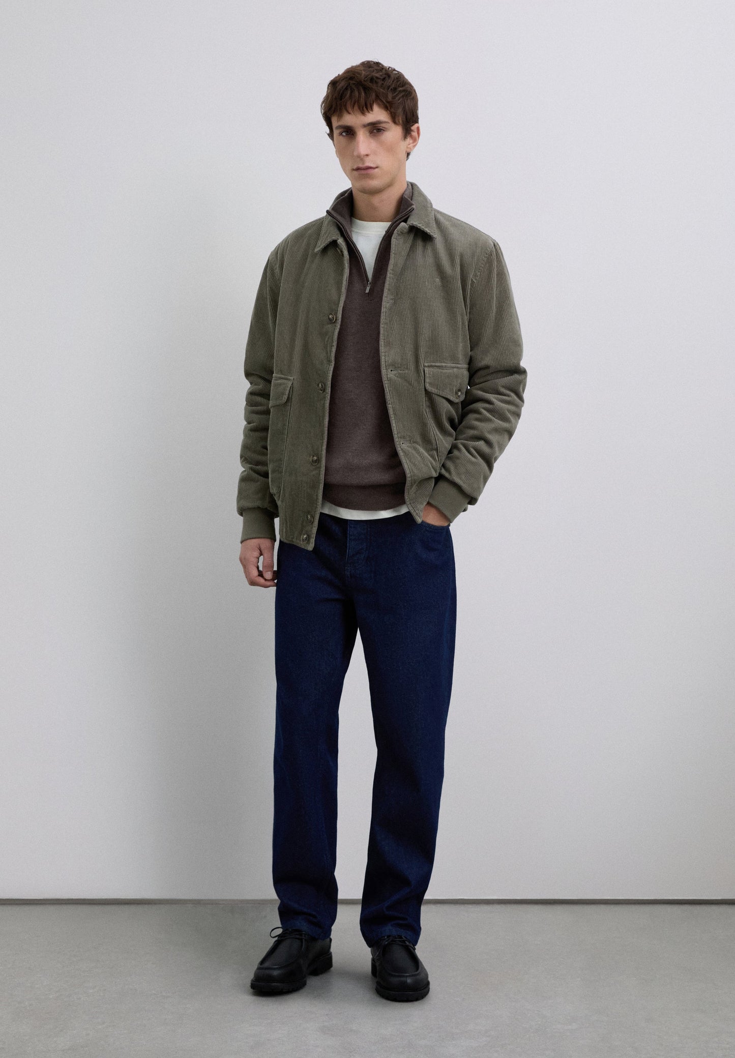 ZIPPED WOOL SWEATER WITH SKULL