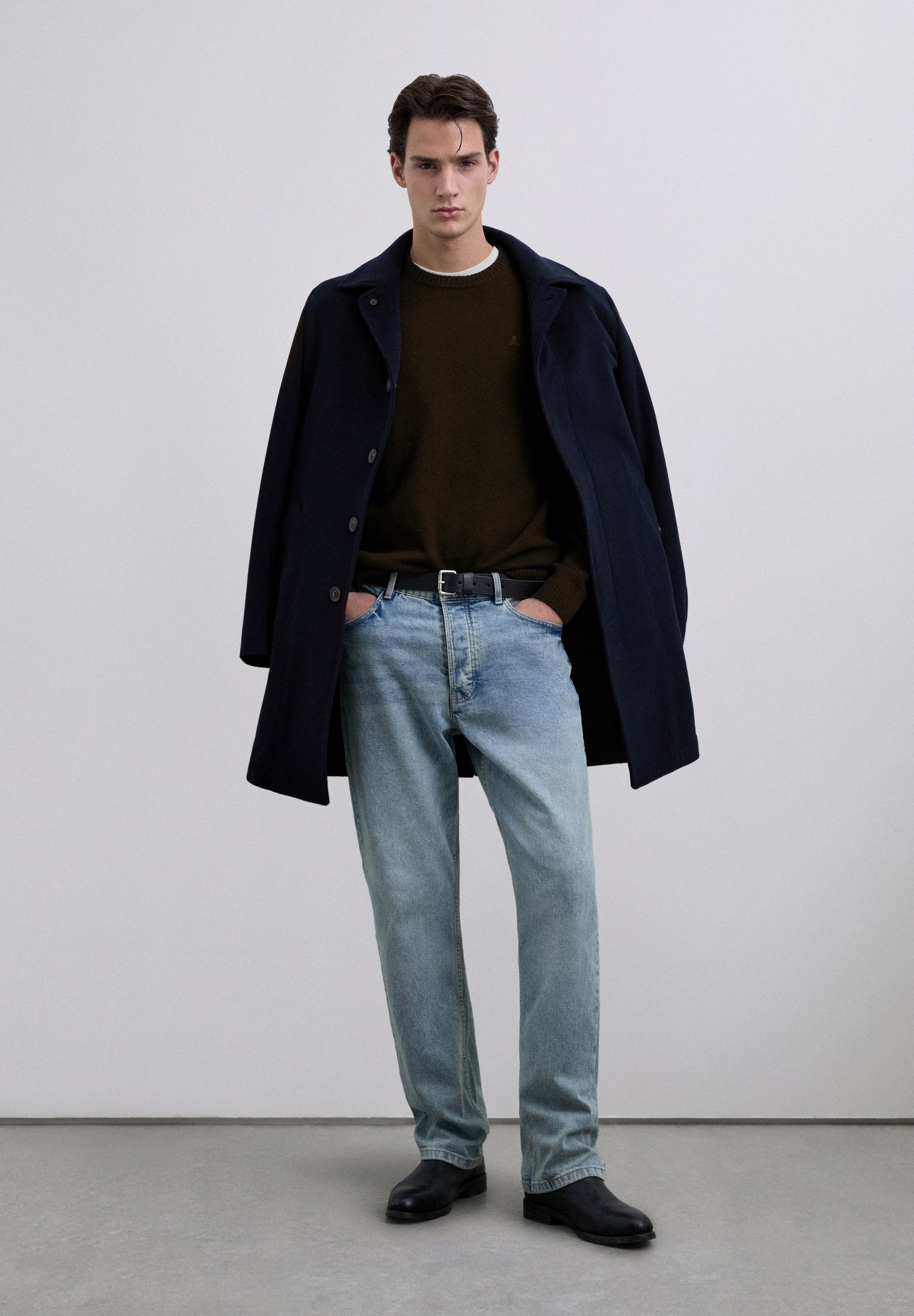 WOOL SWEATER WITH LOGO