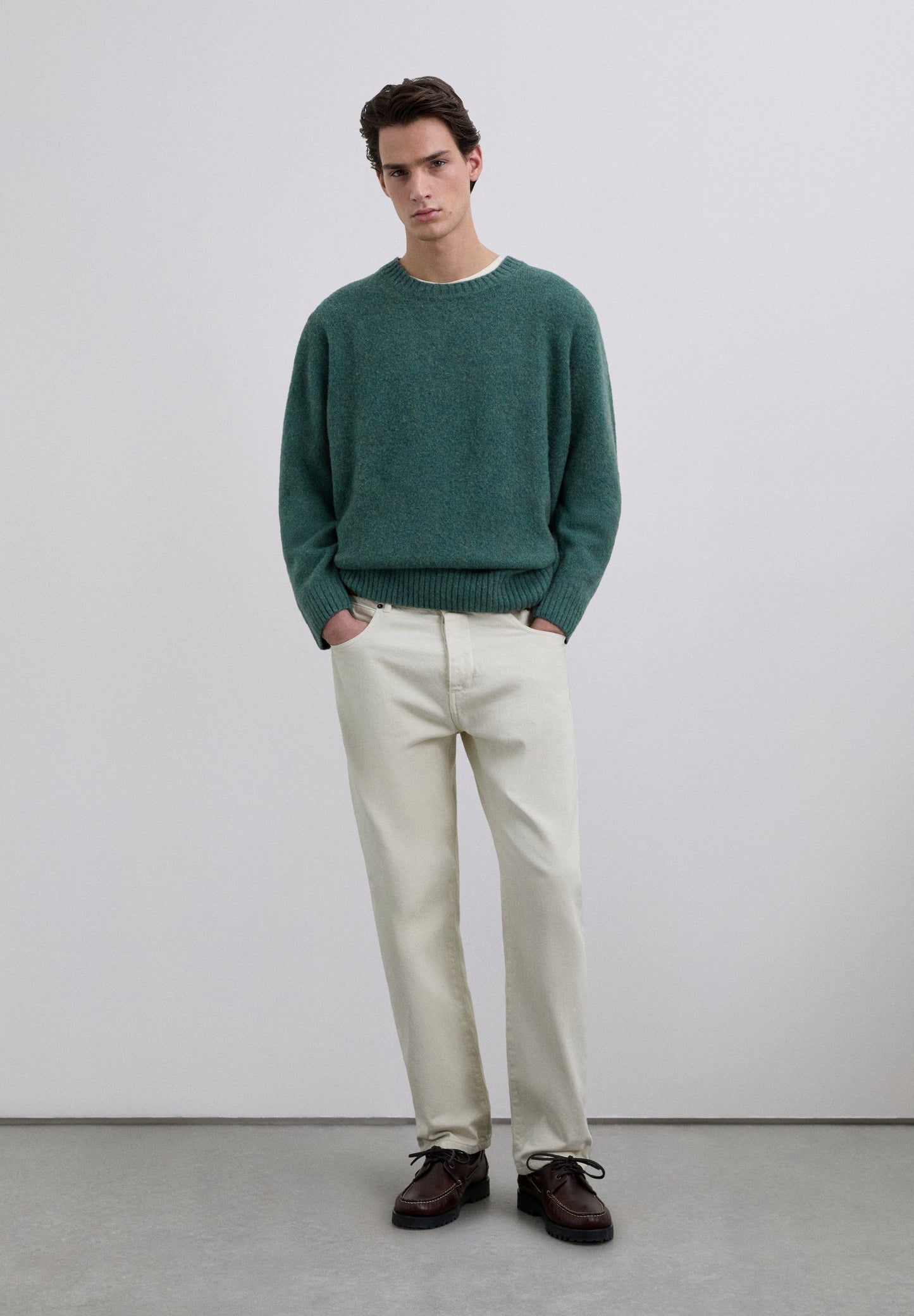 BRUSHED WOOL JUMPER