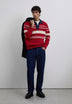 STRIPED WOOL POLO SHIRT SWEATER