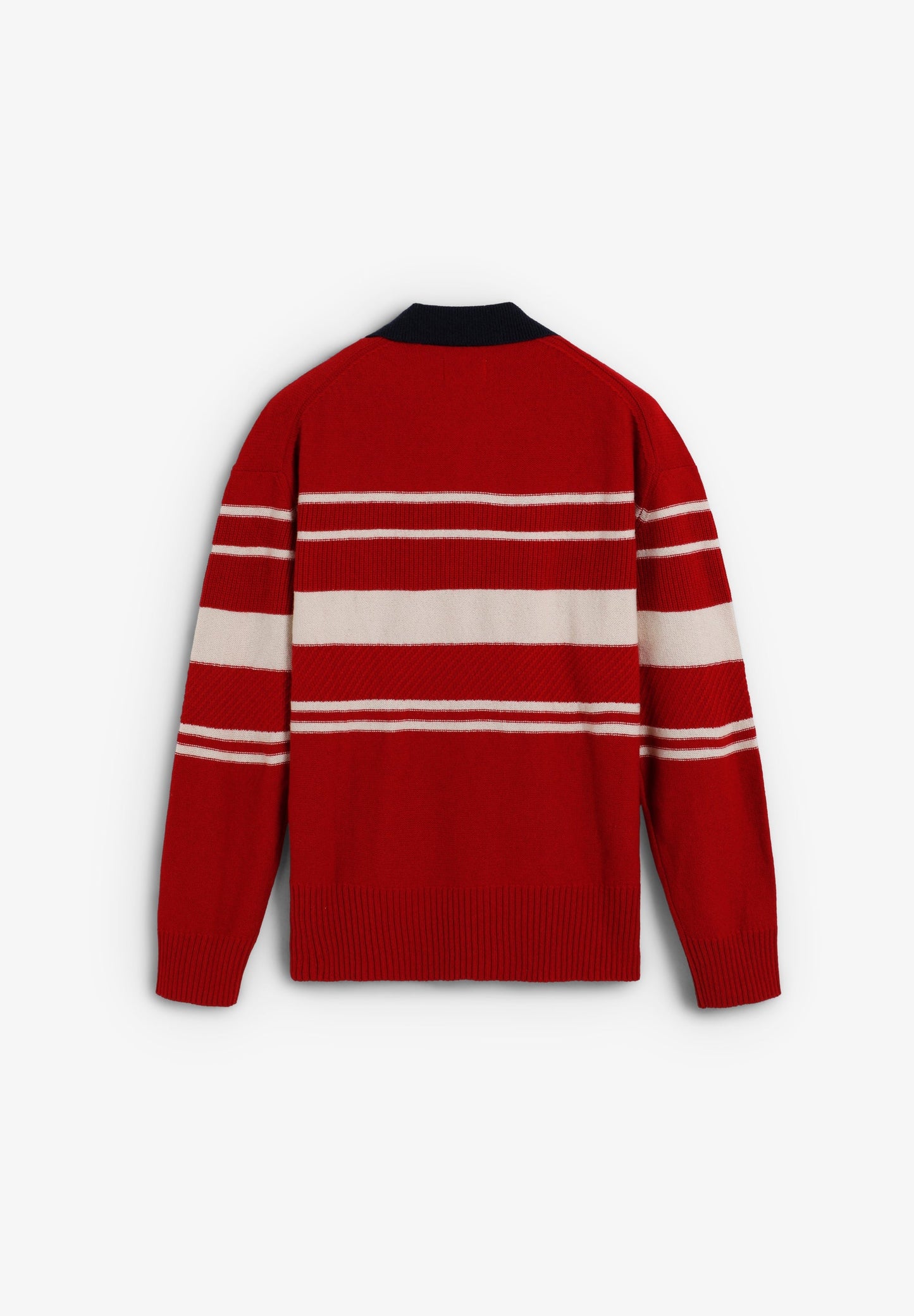 STRIPED POLO SWEATER