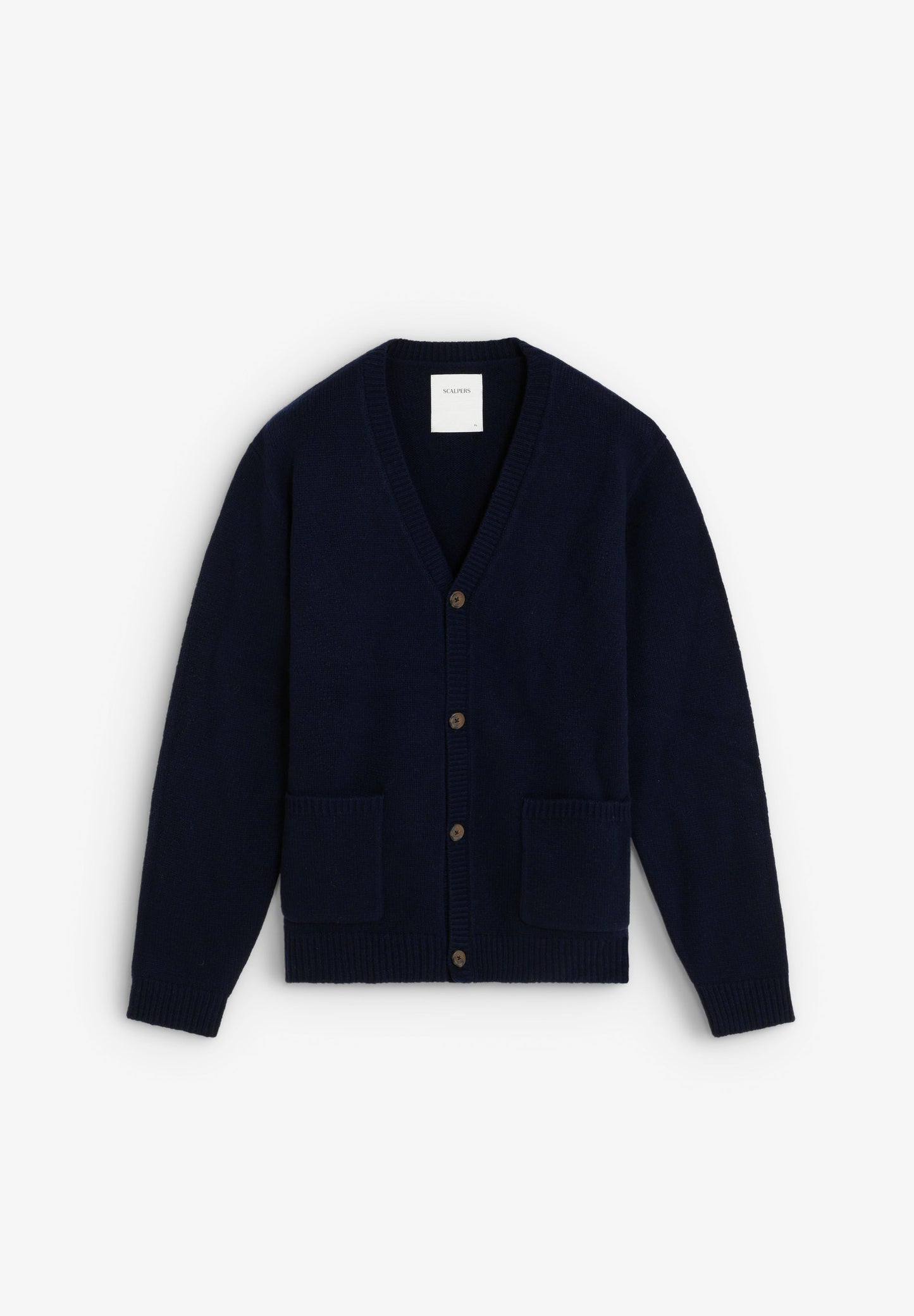 WOOL DIAMOND PATTERN CARDIGAN