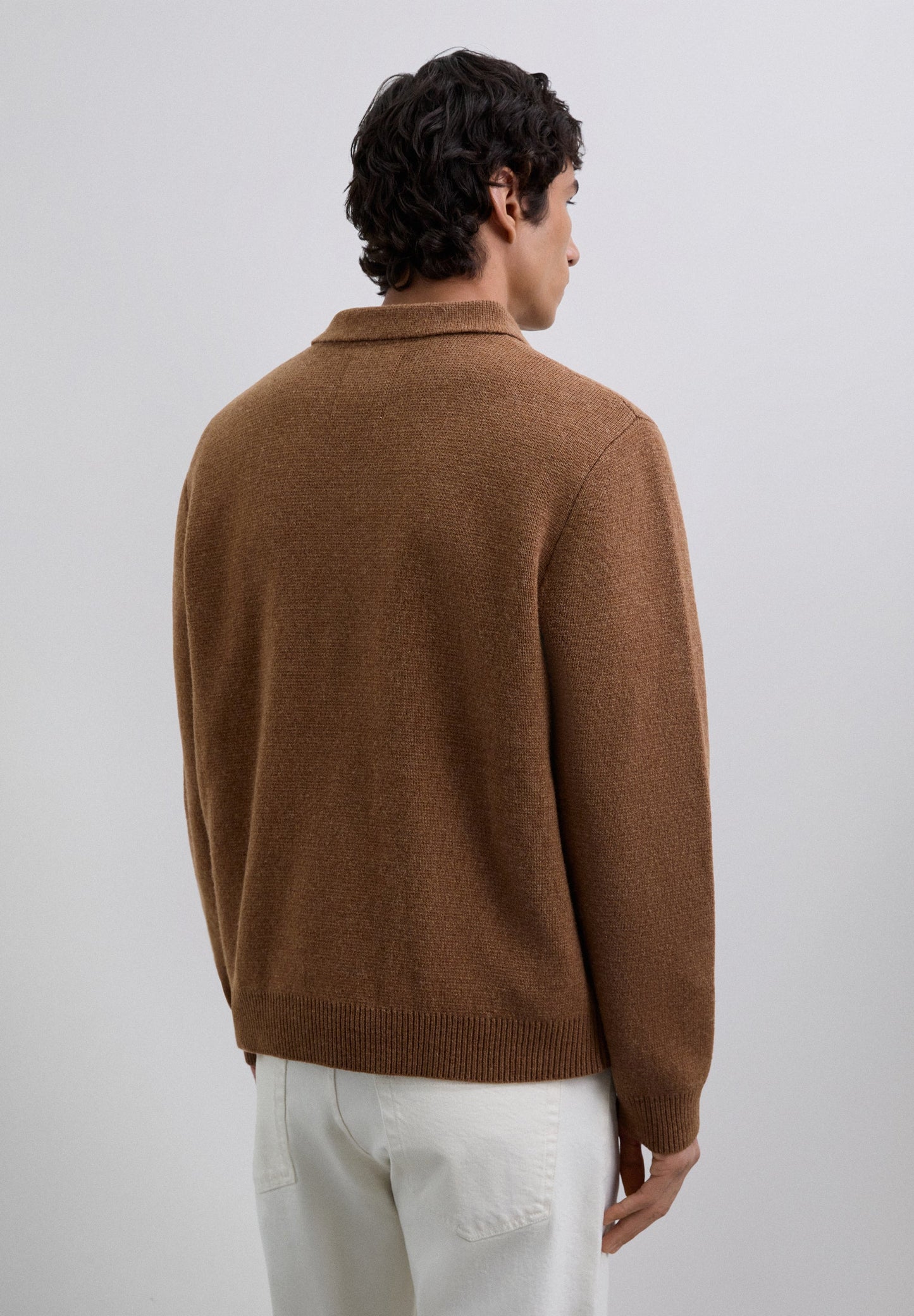 MERINO WOOL ZIP-UP CARDIGAN