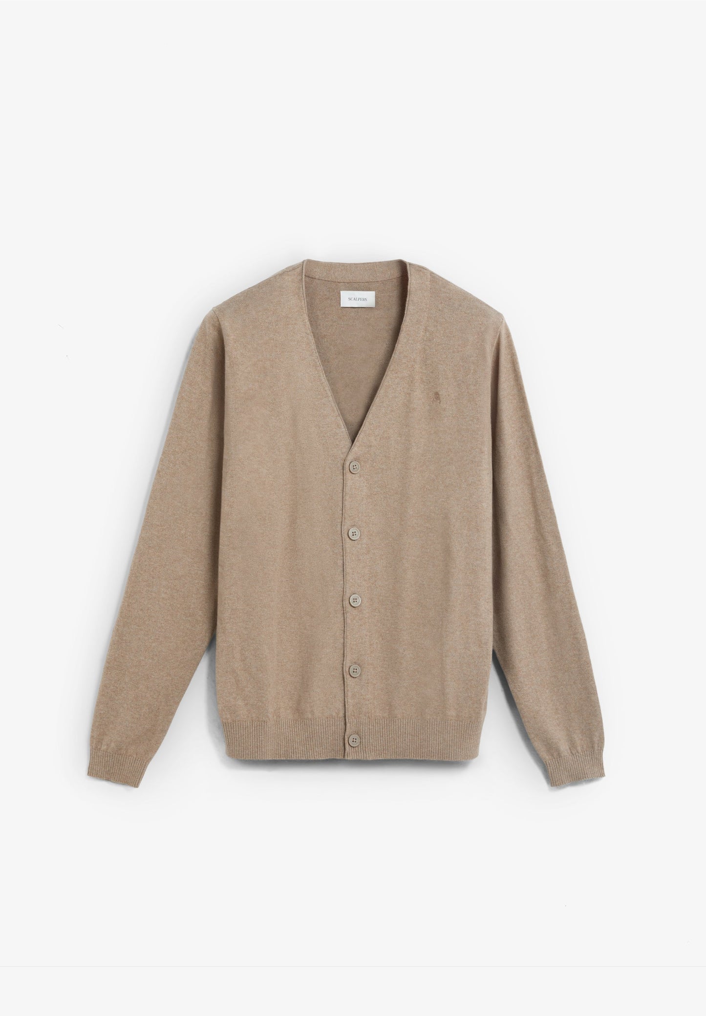 V-NECK CARDIGAN WITH SKULL