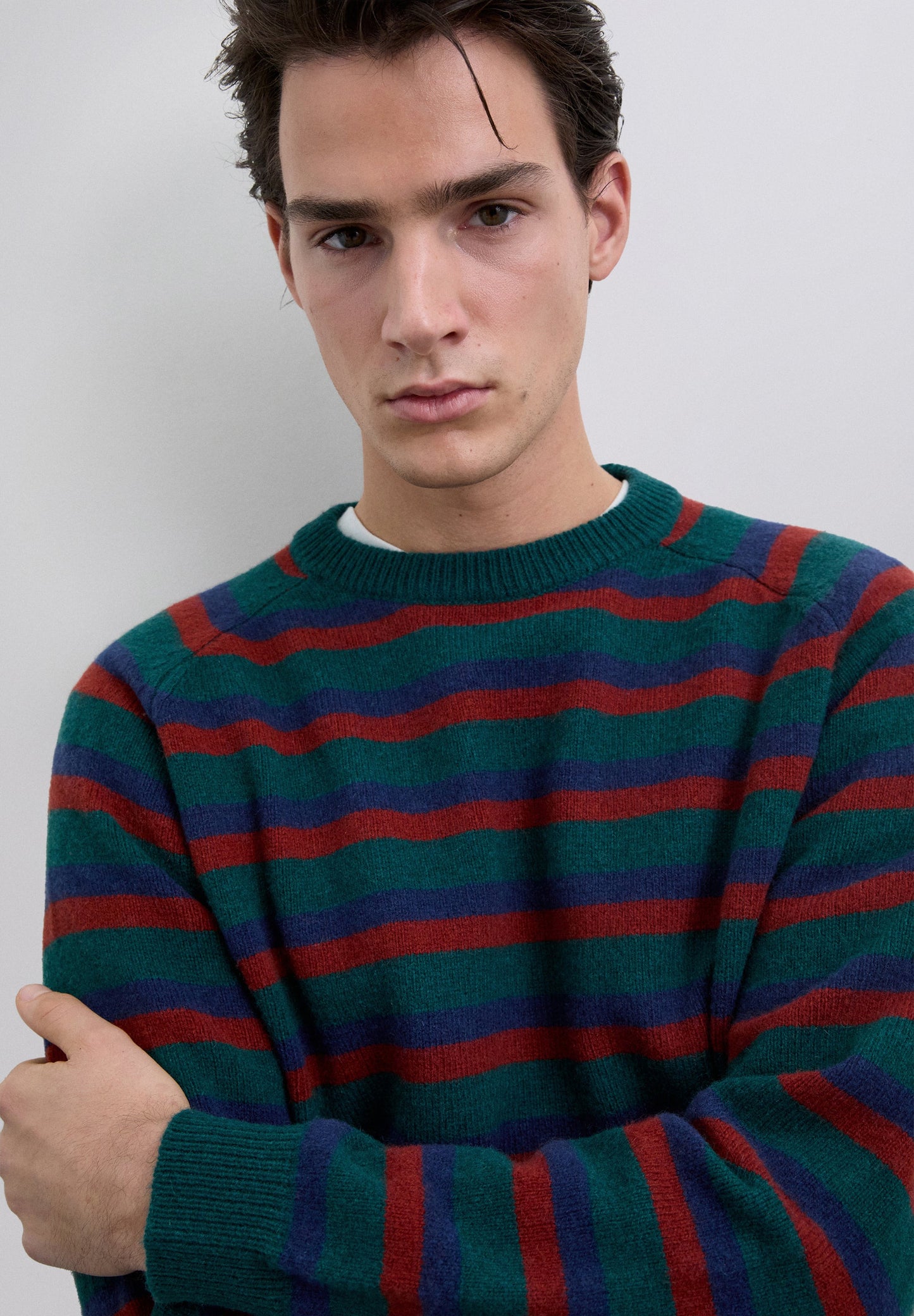 STRIPED WOOL SWEATER