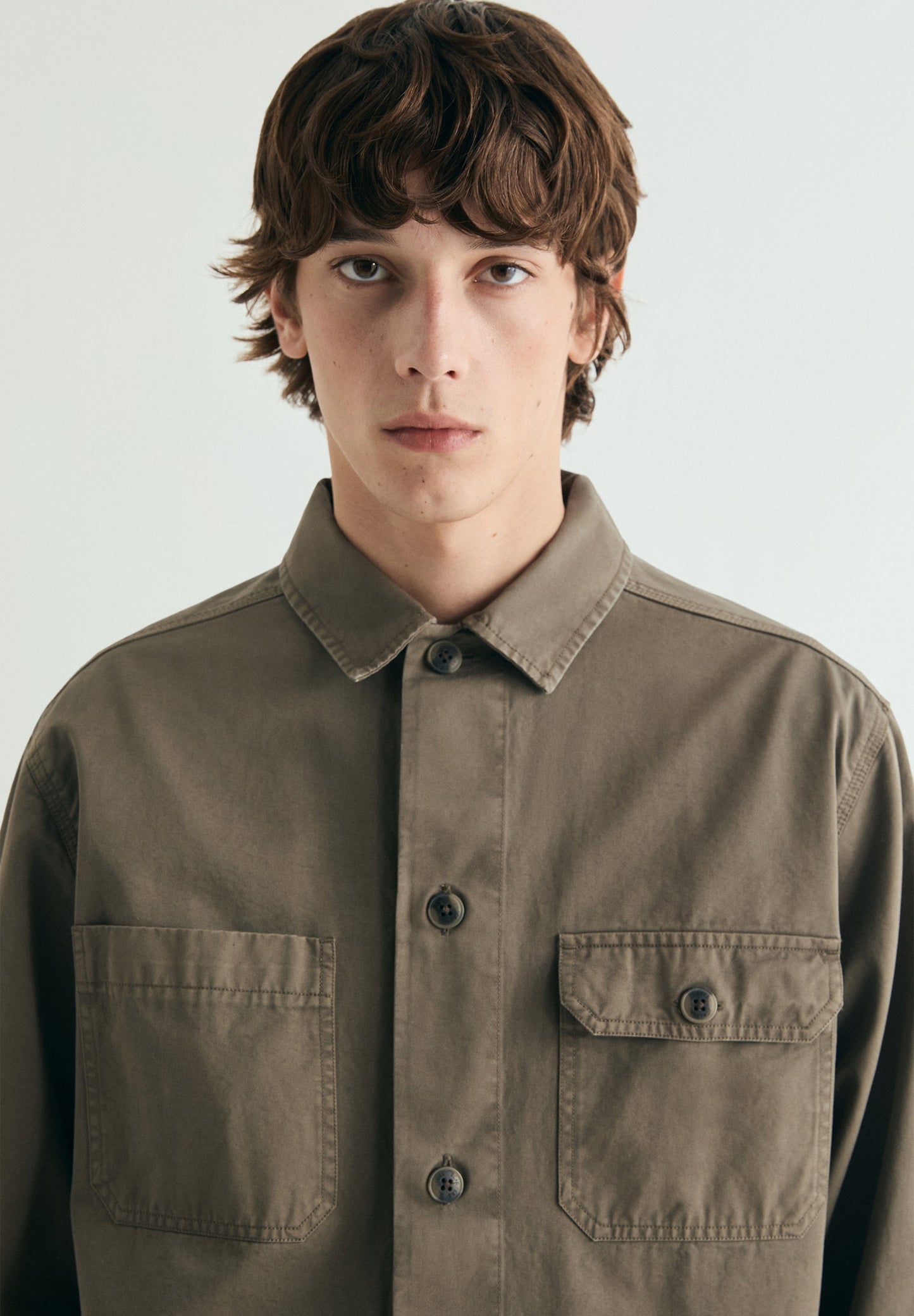 OVERSHIRT WITH BUTTONED POCKETS