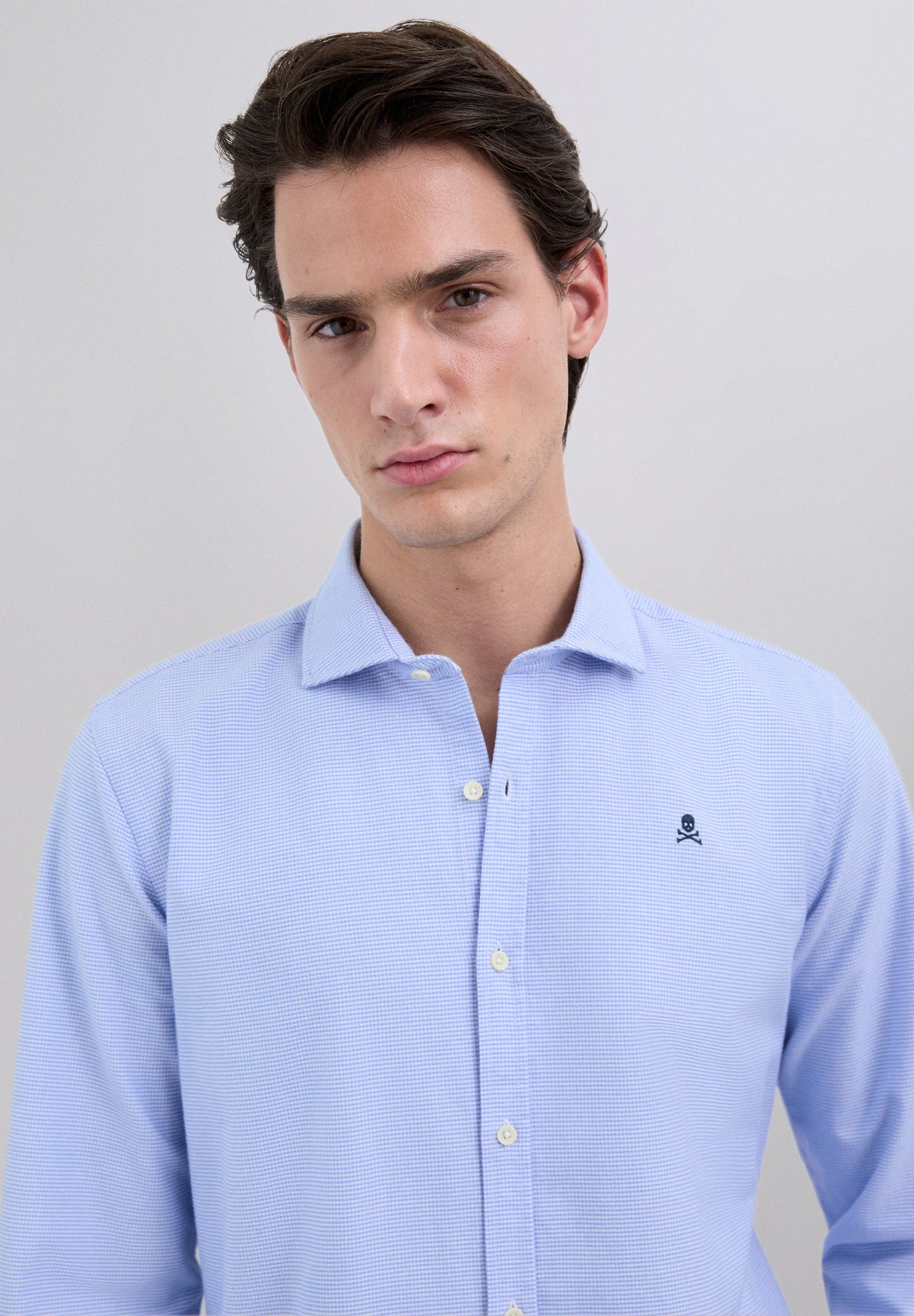 OXFORD SHIRT WITH SKULL