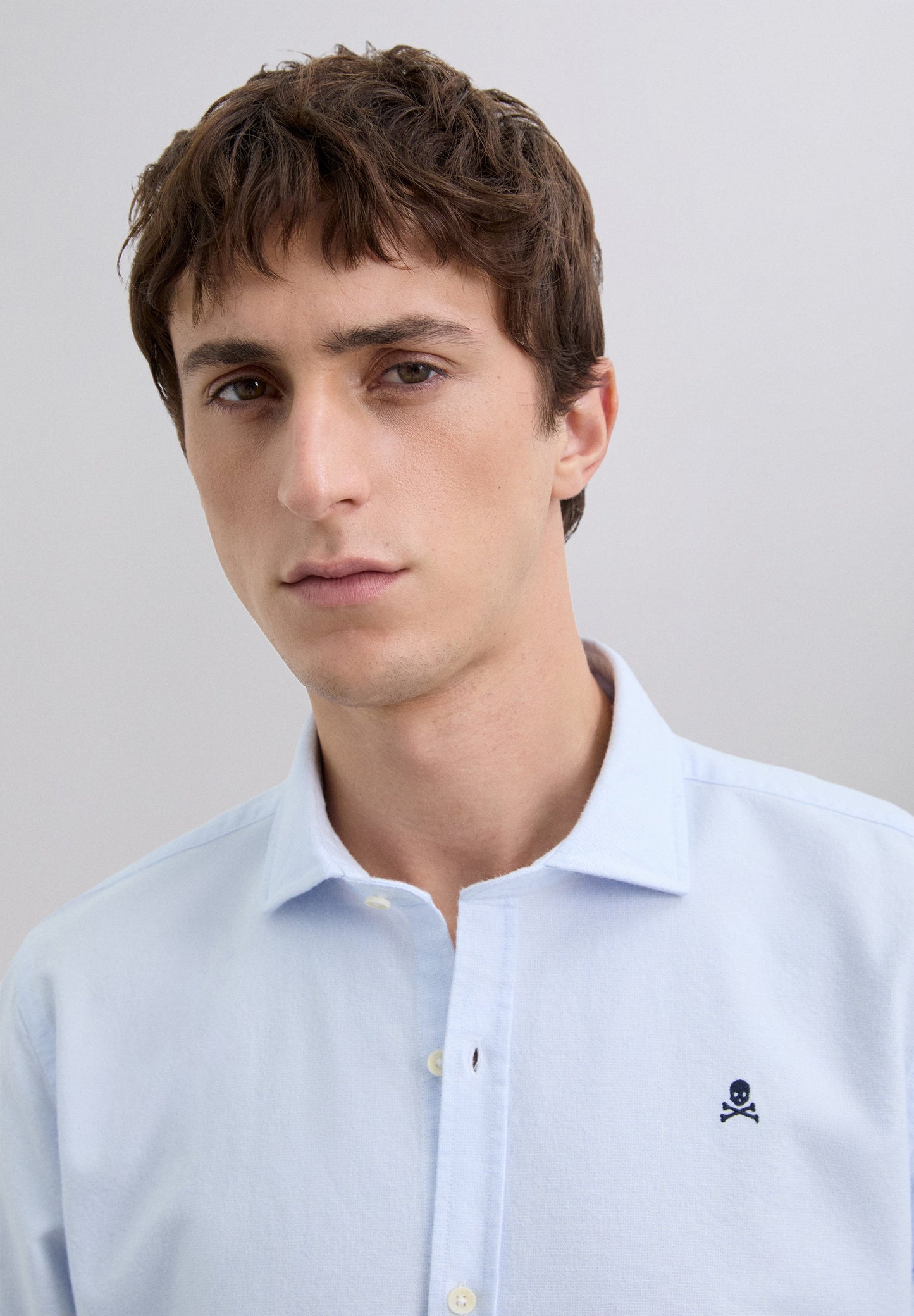 OXFORD SHIRT WITH SKULL