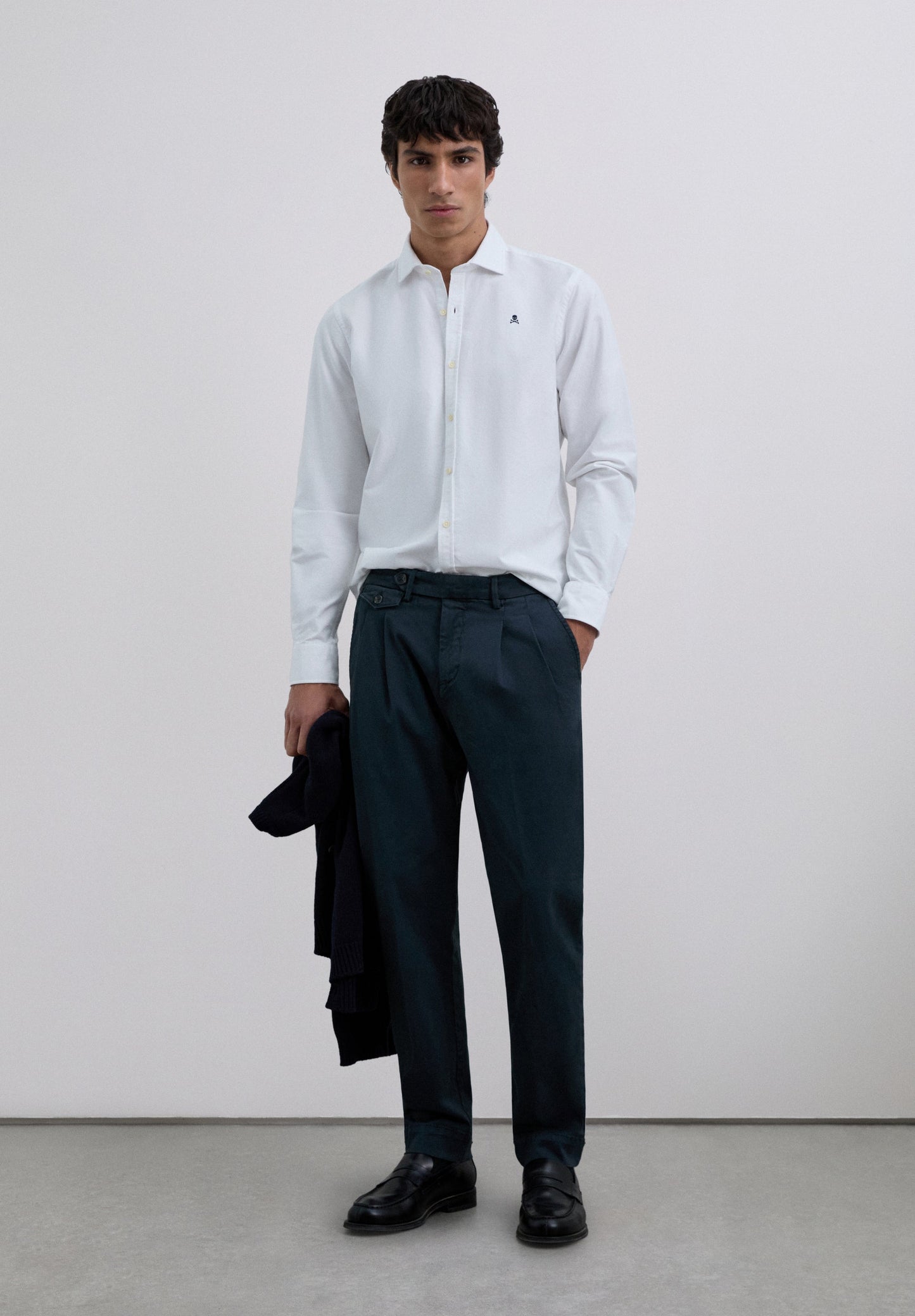 OXFORD SHIRT WITH SKULL