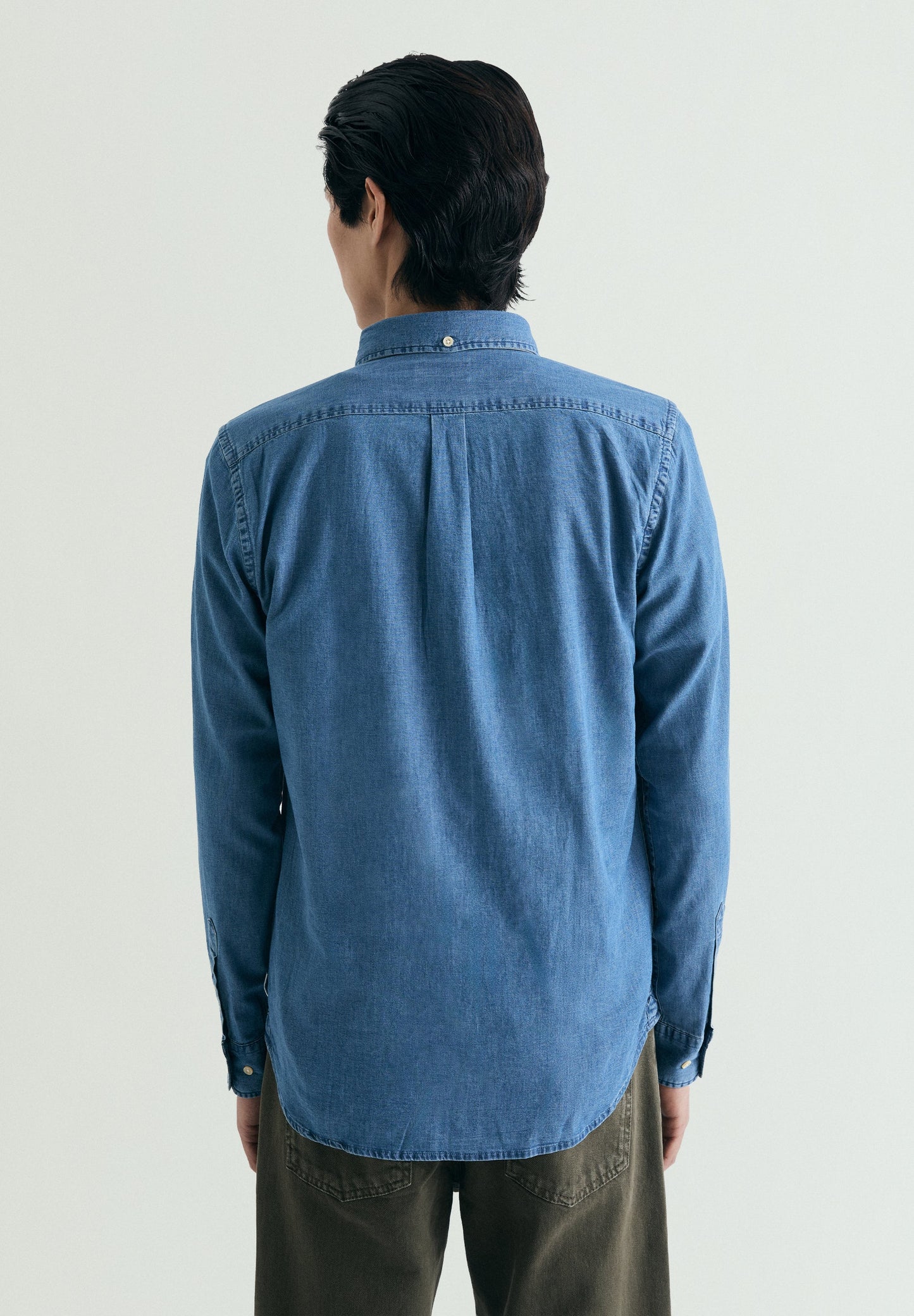 DENIM SHIRT WITH CONTRAST EMBROIDERY