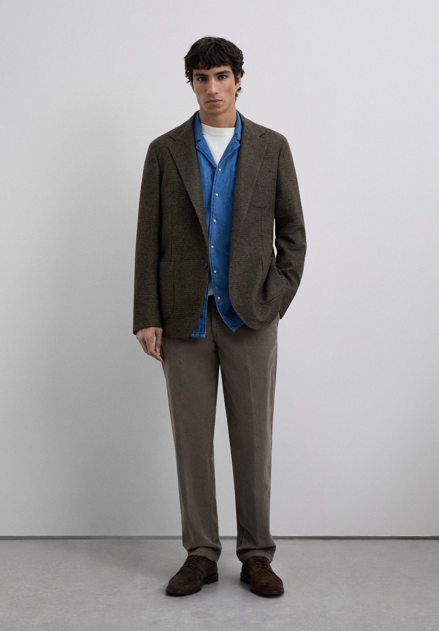 RELAXED DENIM RESORT SHIRT