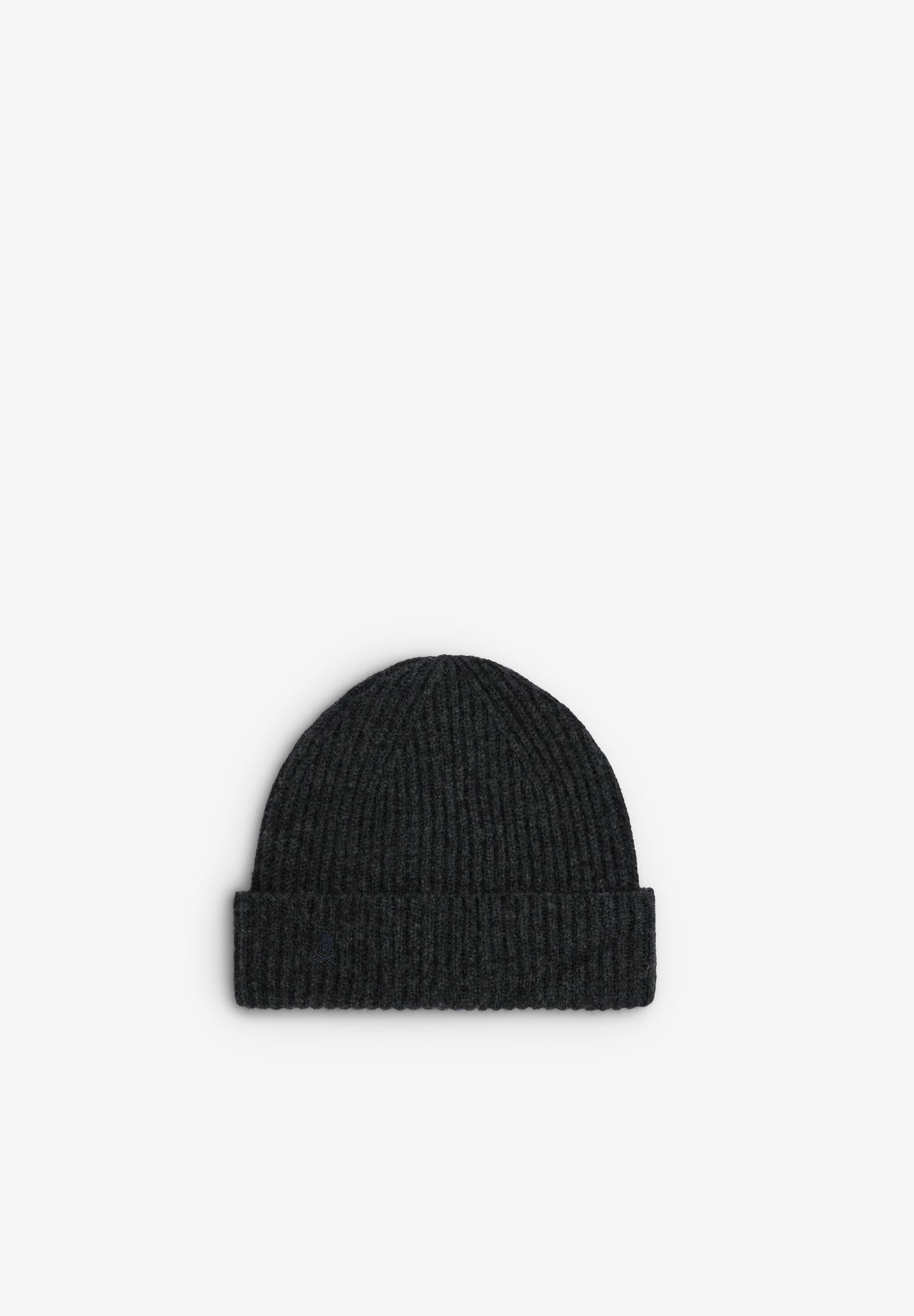 EMBROIDERED WOOL BLEND KNIT HAT