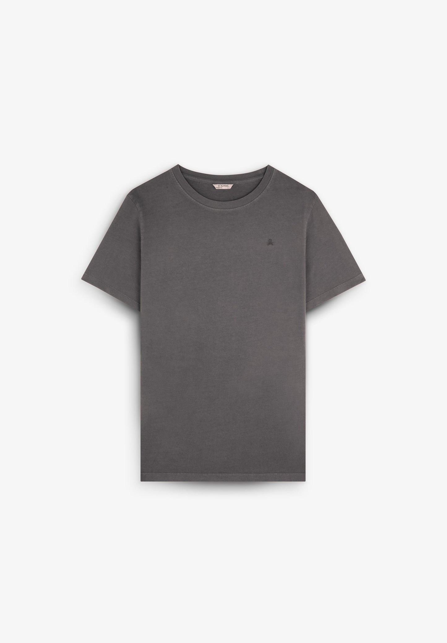 T-SHIRT WITH MATCHING EMBROIDERED SKULL