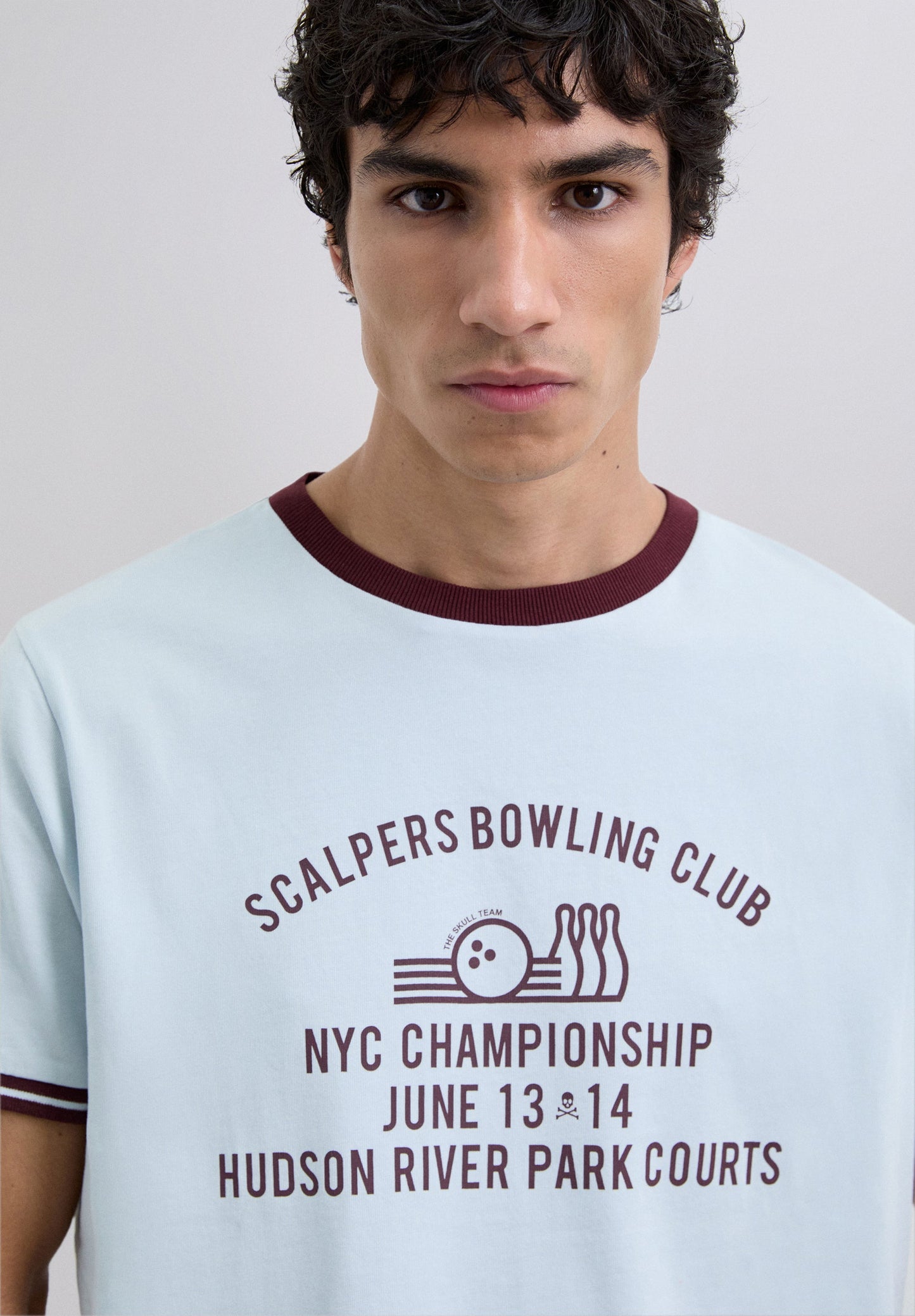 CONTRAST PRINT T-SHIRT