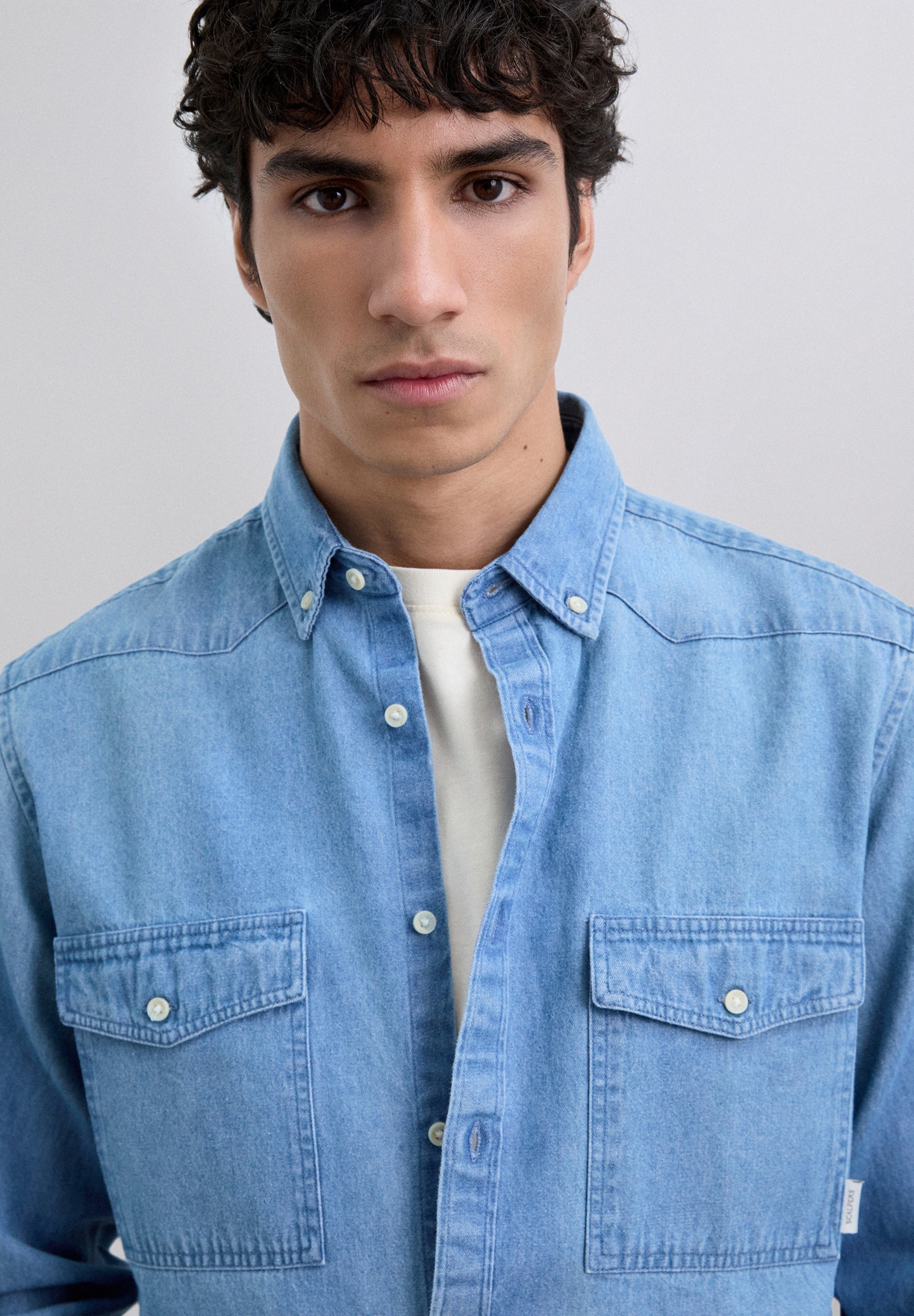 DENIM COTTON SHIRT