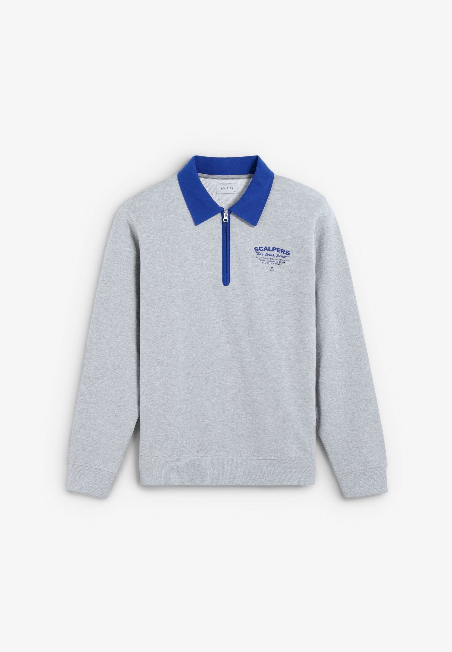 EMBROIDERED SWEATSHIRT WITH ZIP