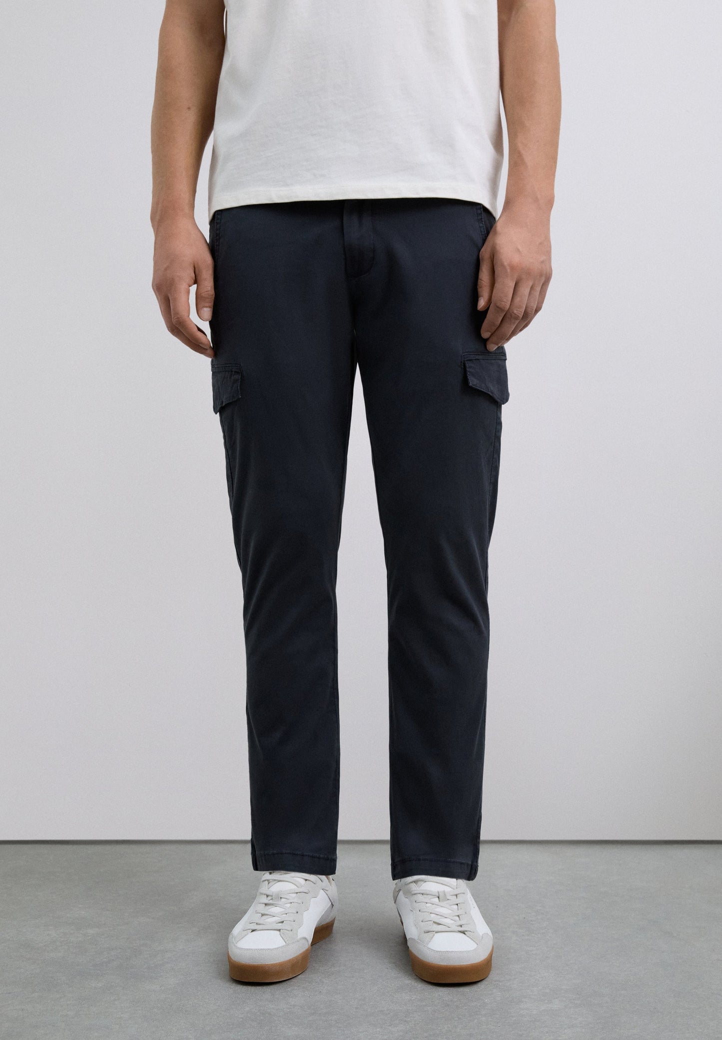SLIM FIT CARGO TROUSERS
