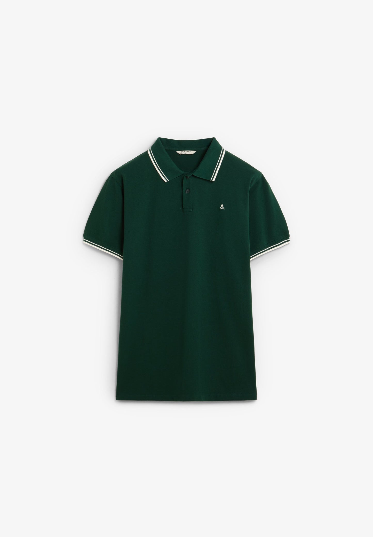 CONTRAST SKULL POLO SHIRT