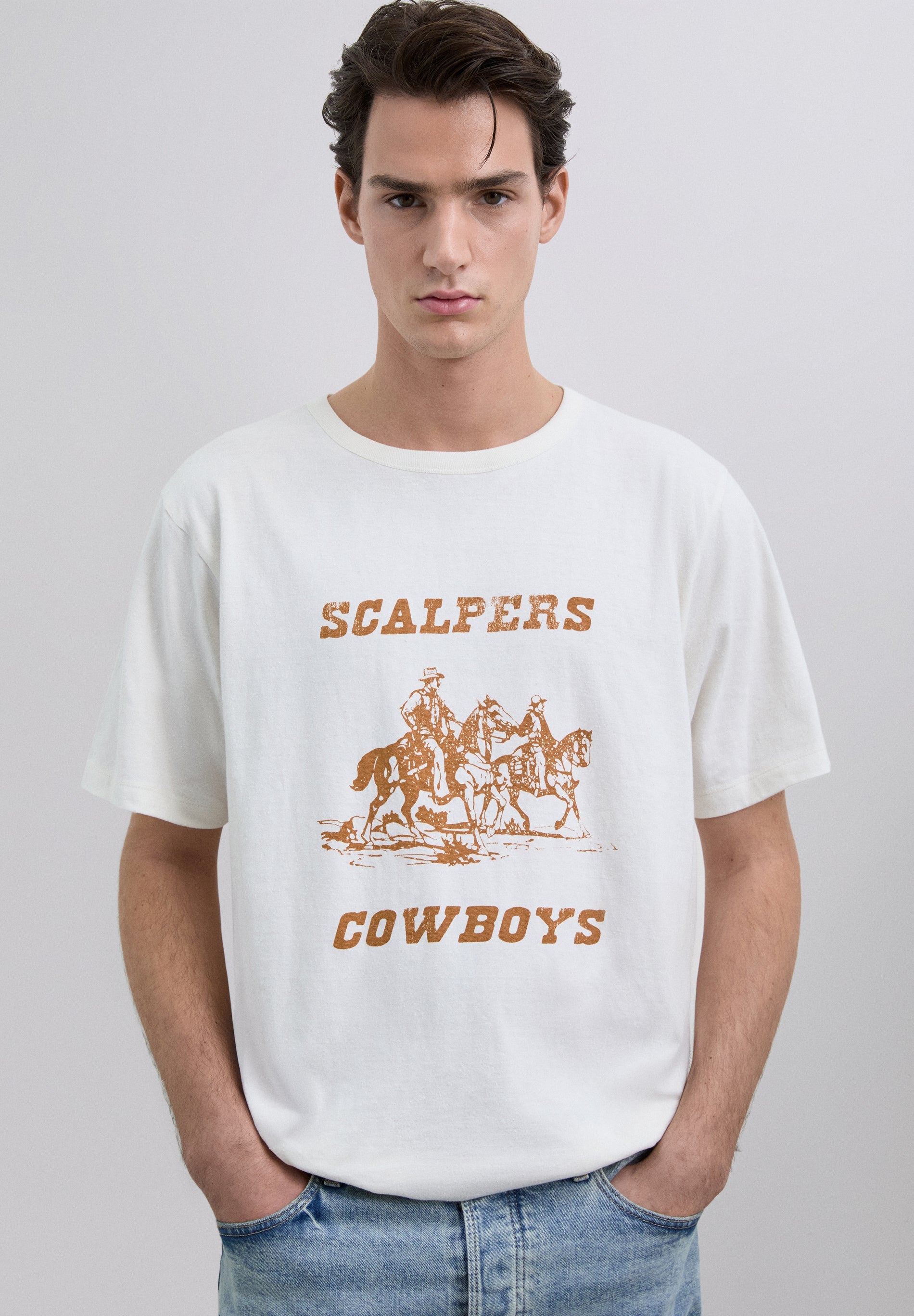 COWBOY PRINT T-SHIRT