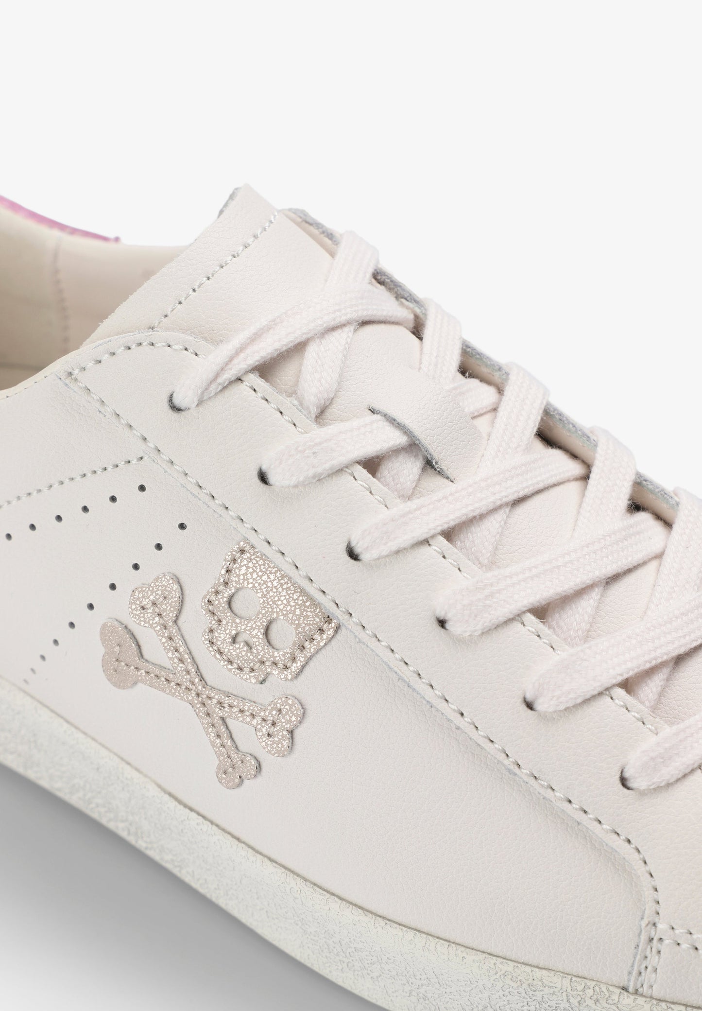 CONTRAST LEATHER SNEAKERS