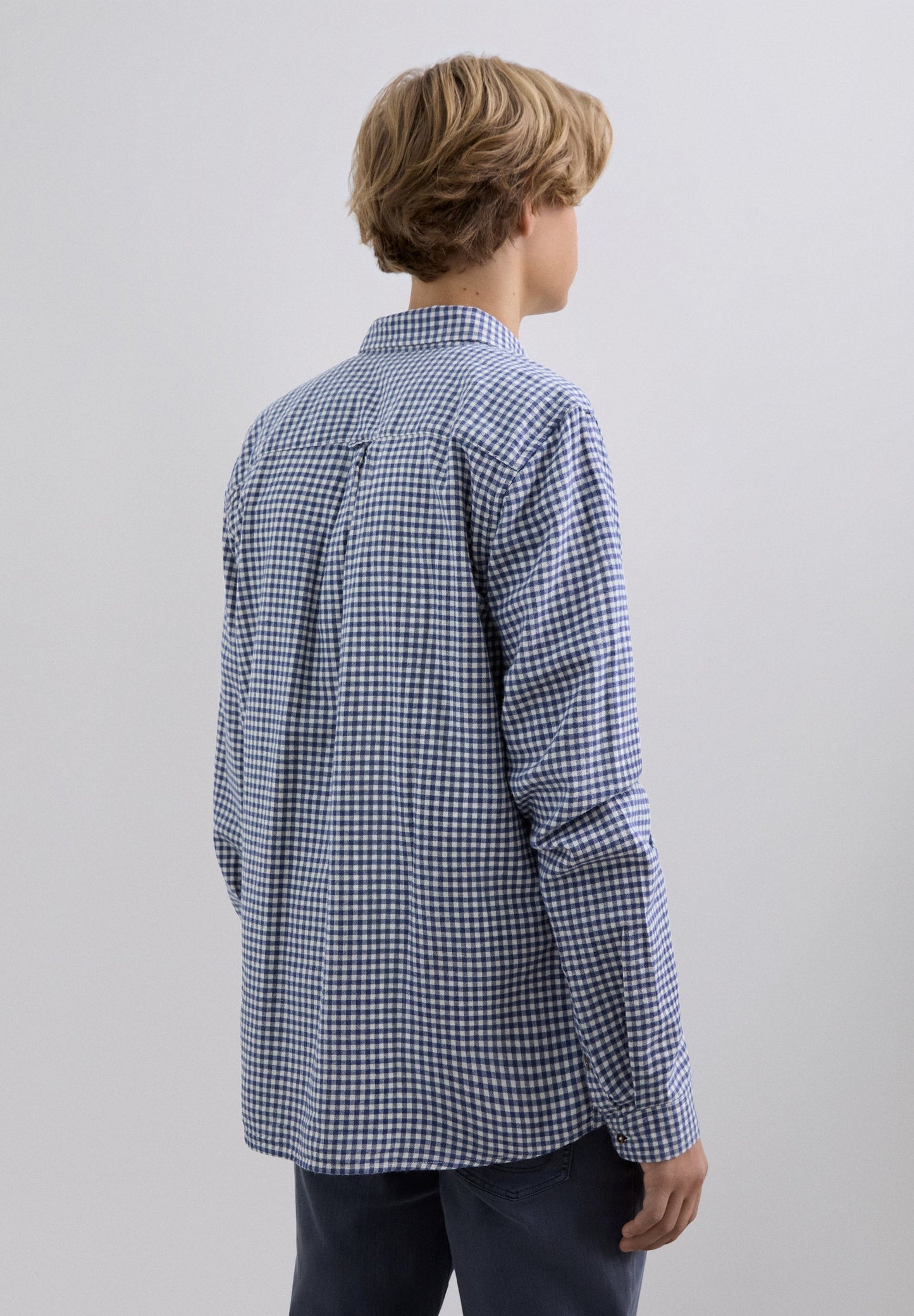 CHECK SHIRT WITH SKULL