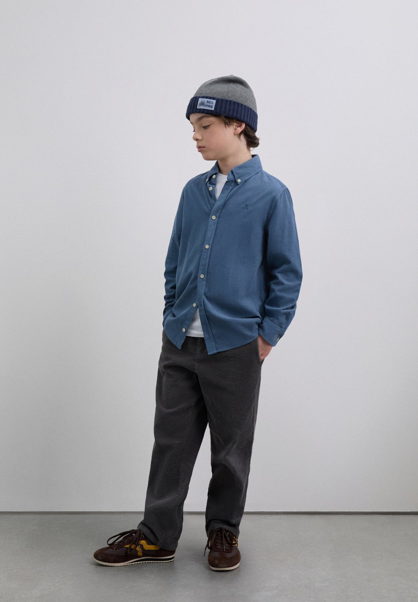 SHIRT WITH EMBROIDERED SKULL