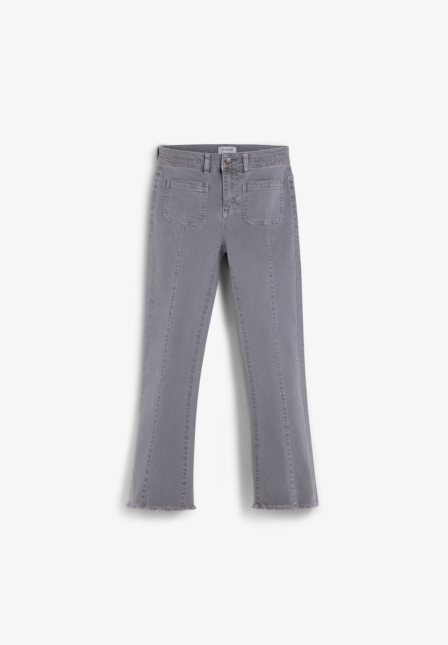 FLARED TROUSERS WITH FRINGING